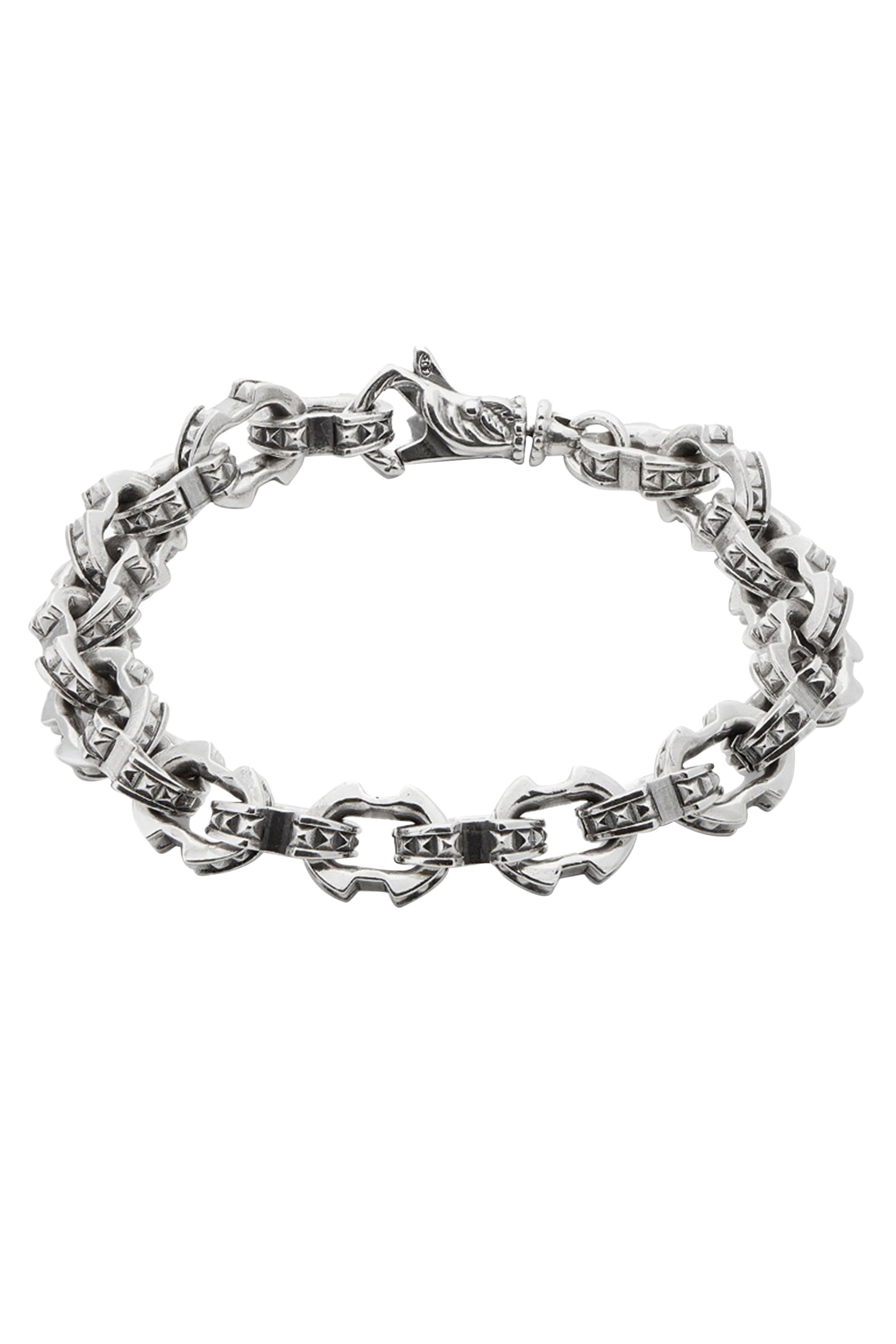 Studded Chain Bracelet, Sterling Silver