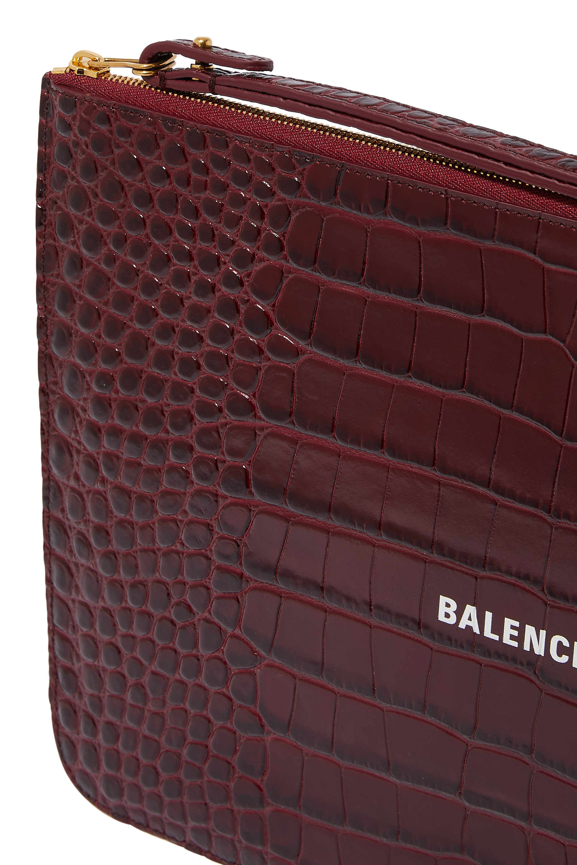 حقيبة صغيرة جلد بنقشة جلد التمساح