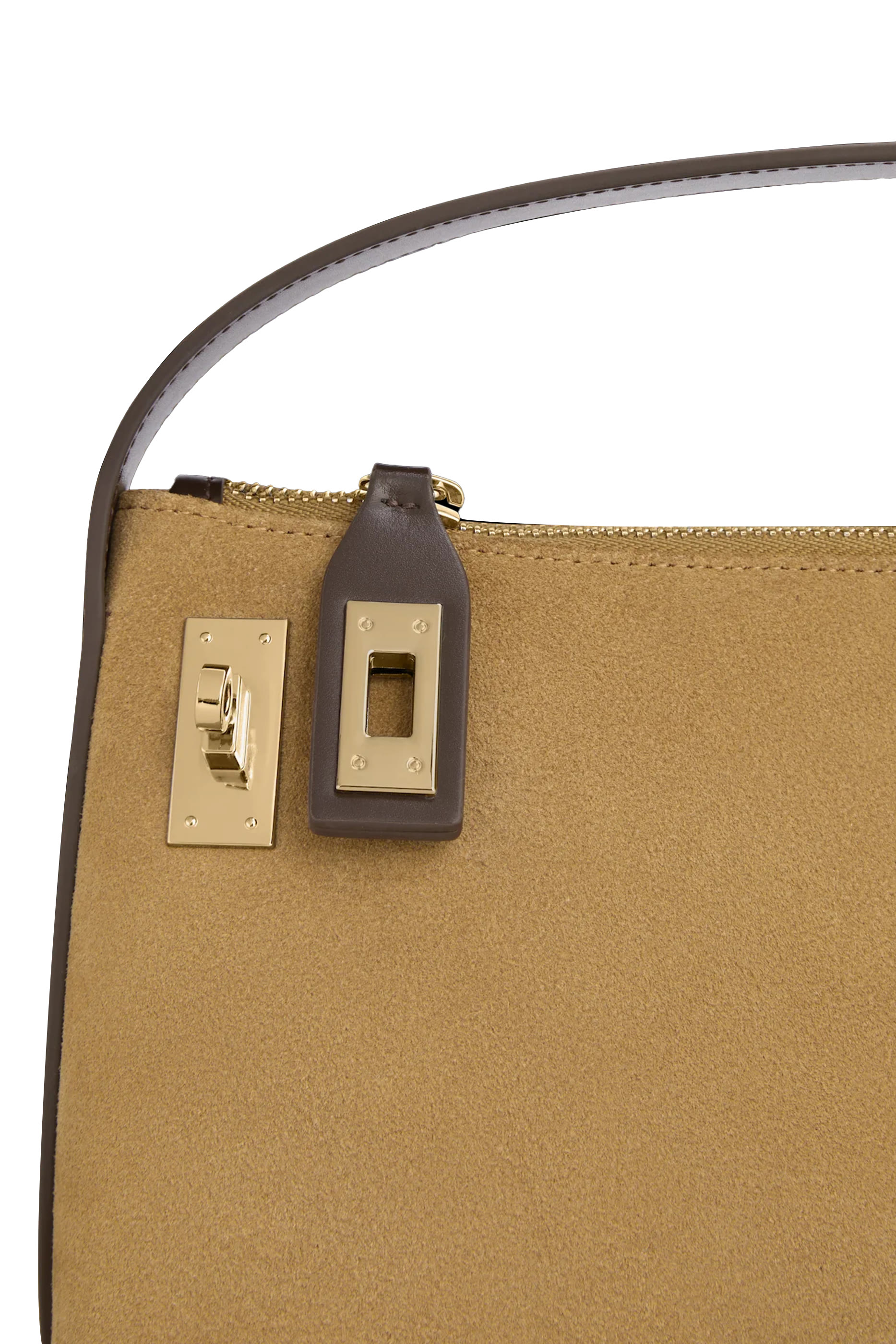 حقيبة هوبو شمواه بحلي بلون ذهبي