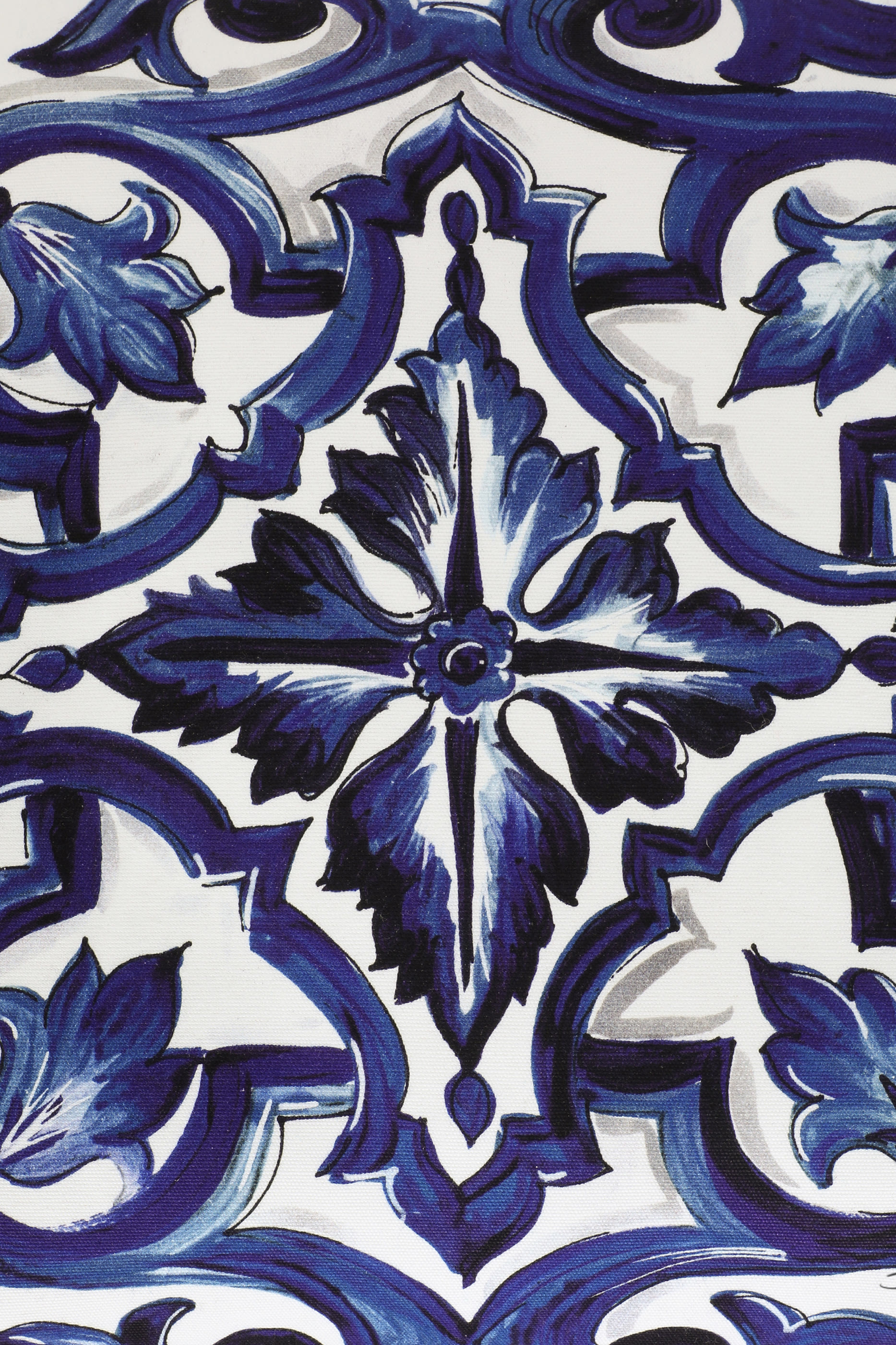 وسادة صغيرة بنقشة بلو ميديتيرانيو قماش قنب