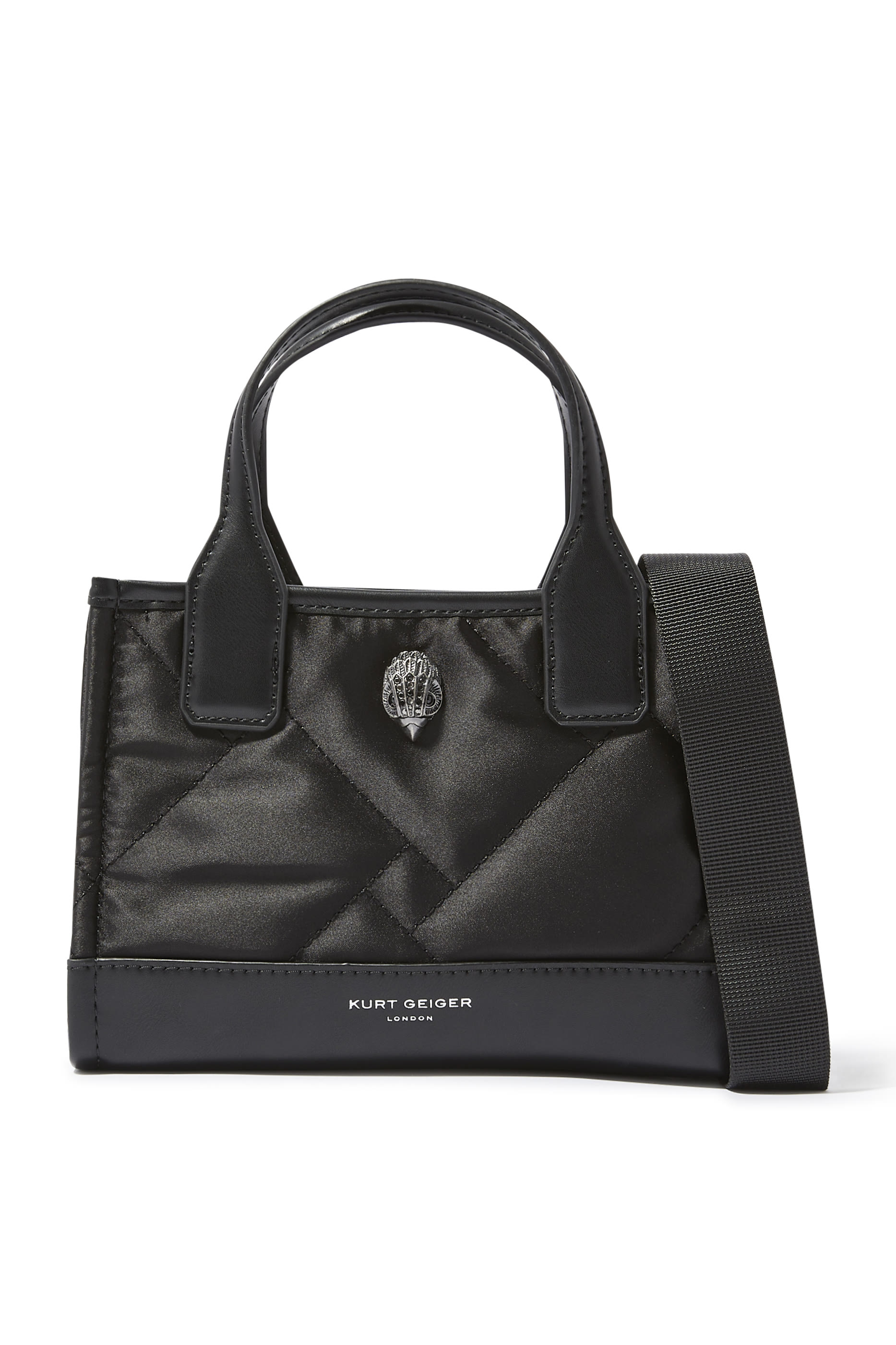 حقيبة يد بتصميم مربع مايكرو نايلون معاد تدويره