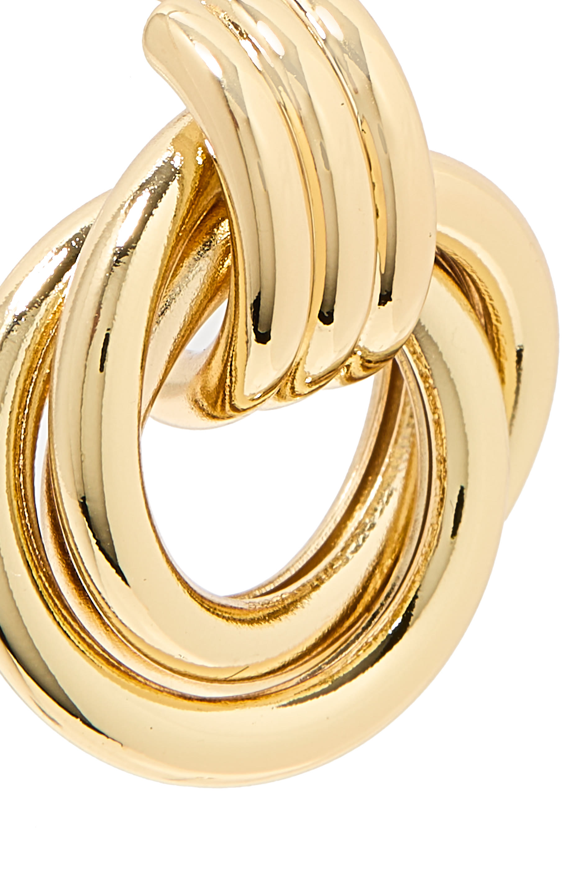 أقراط بتصميم ثلاث عقد