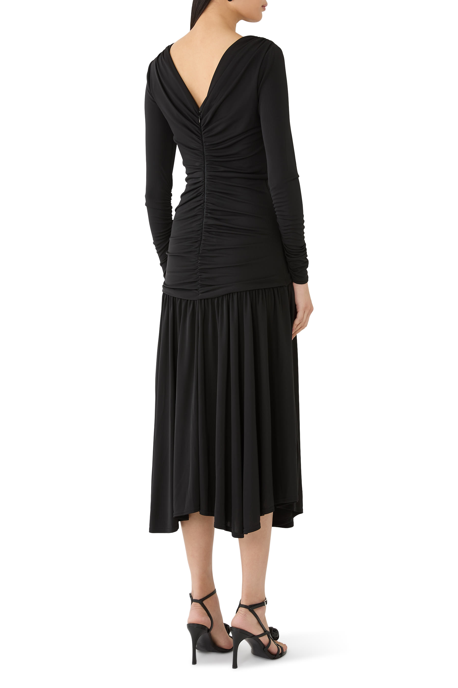 Evedene Ruched Midi Dress 