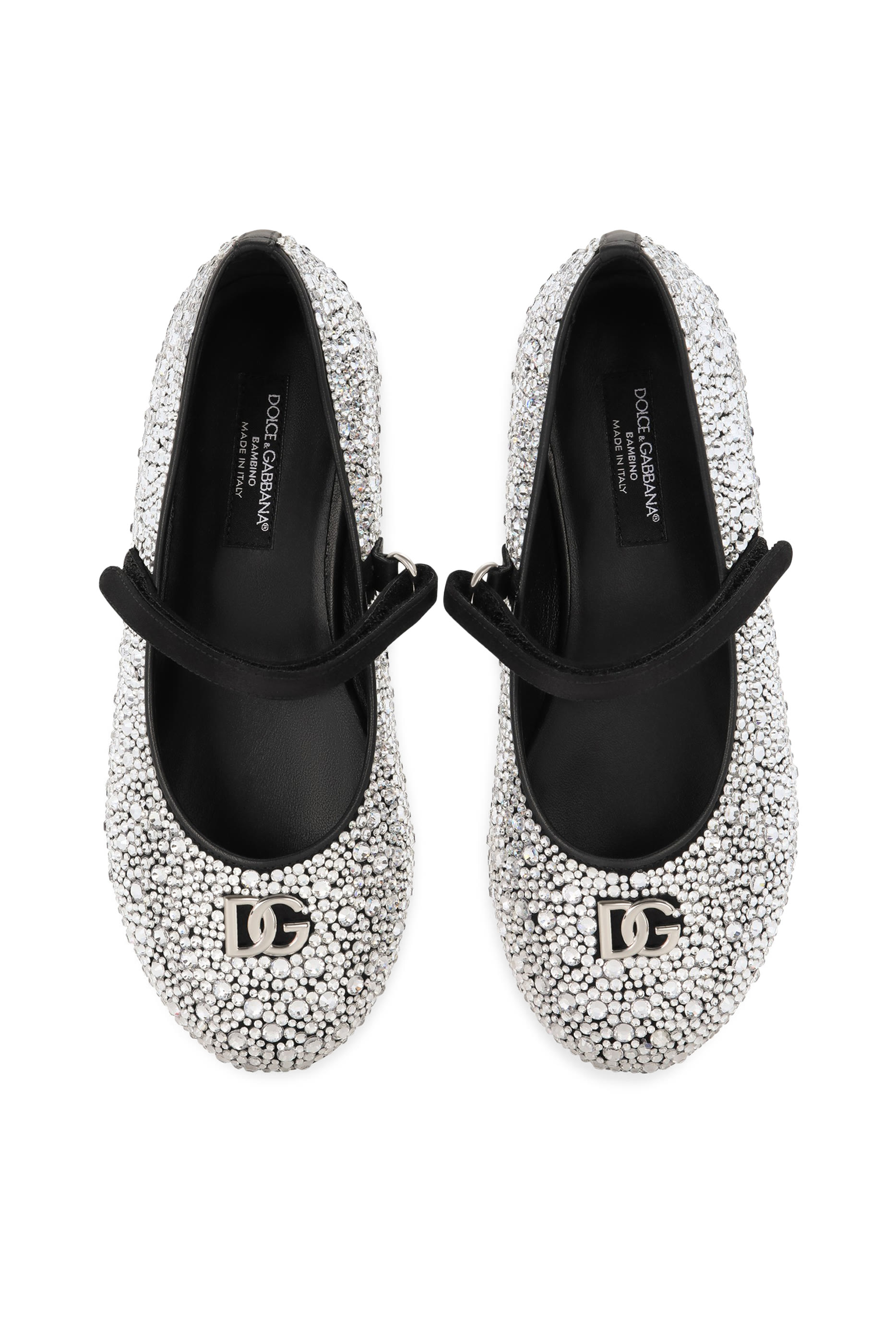 حذاء بالرينا بنعل مسطح ساتان للأطفال