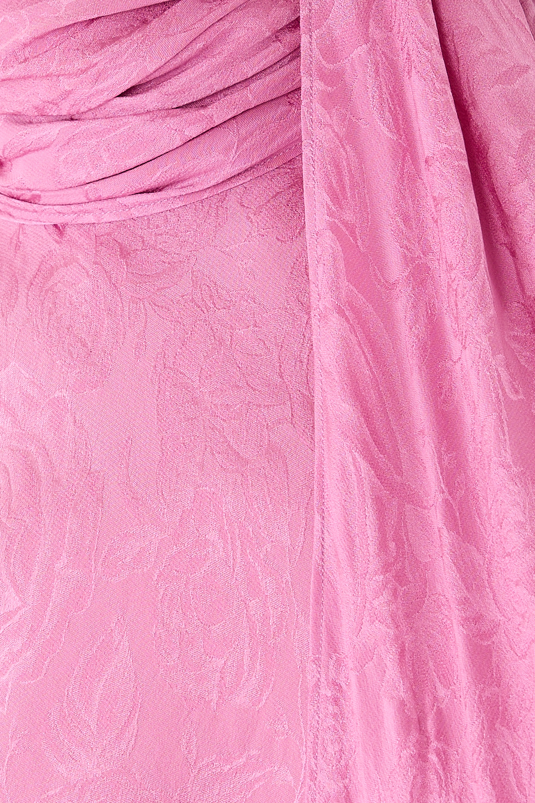 قميص مزين بشريط حرير تويل