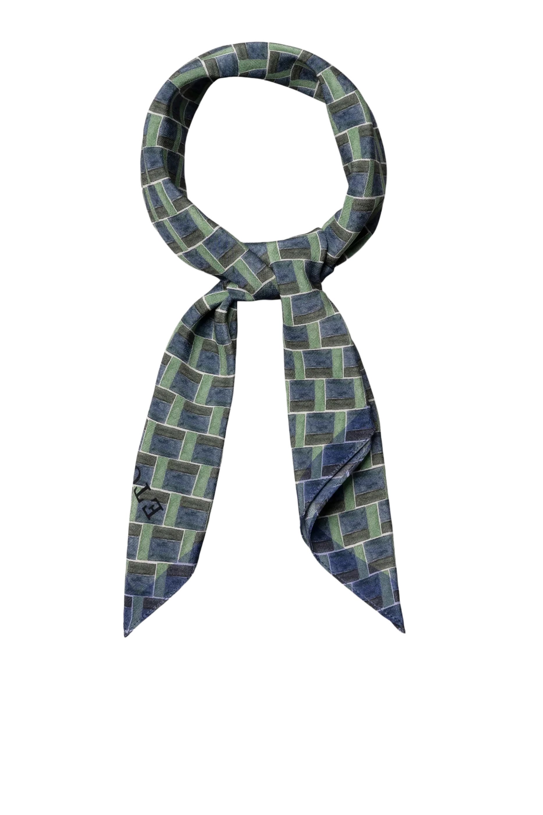 باندانا بنقشة هندسية حرير