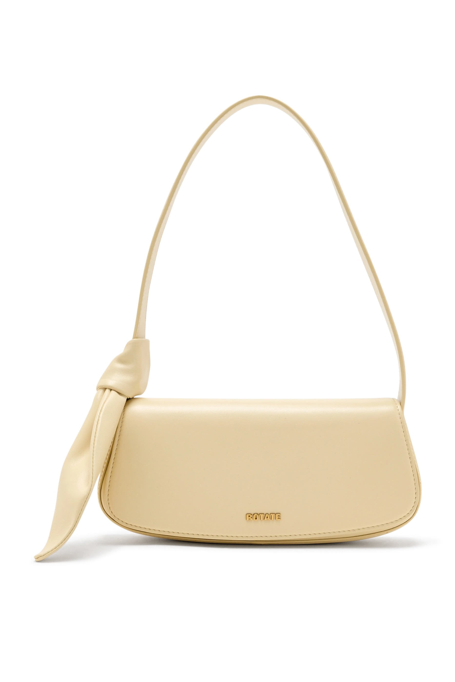 حقيبة بحمالة بتفاصيل عقدة جلد