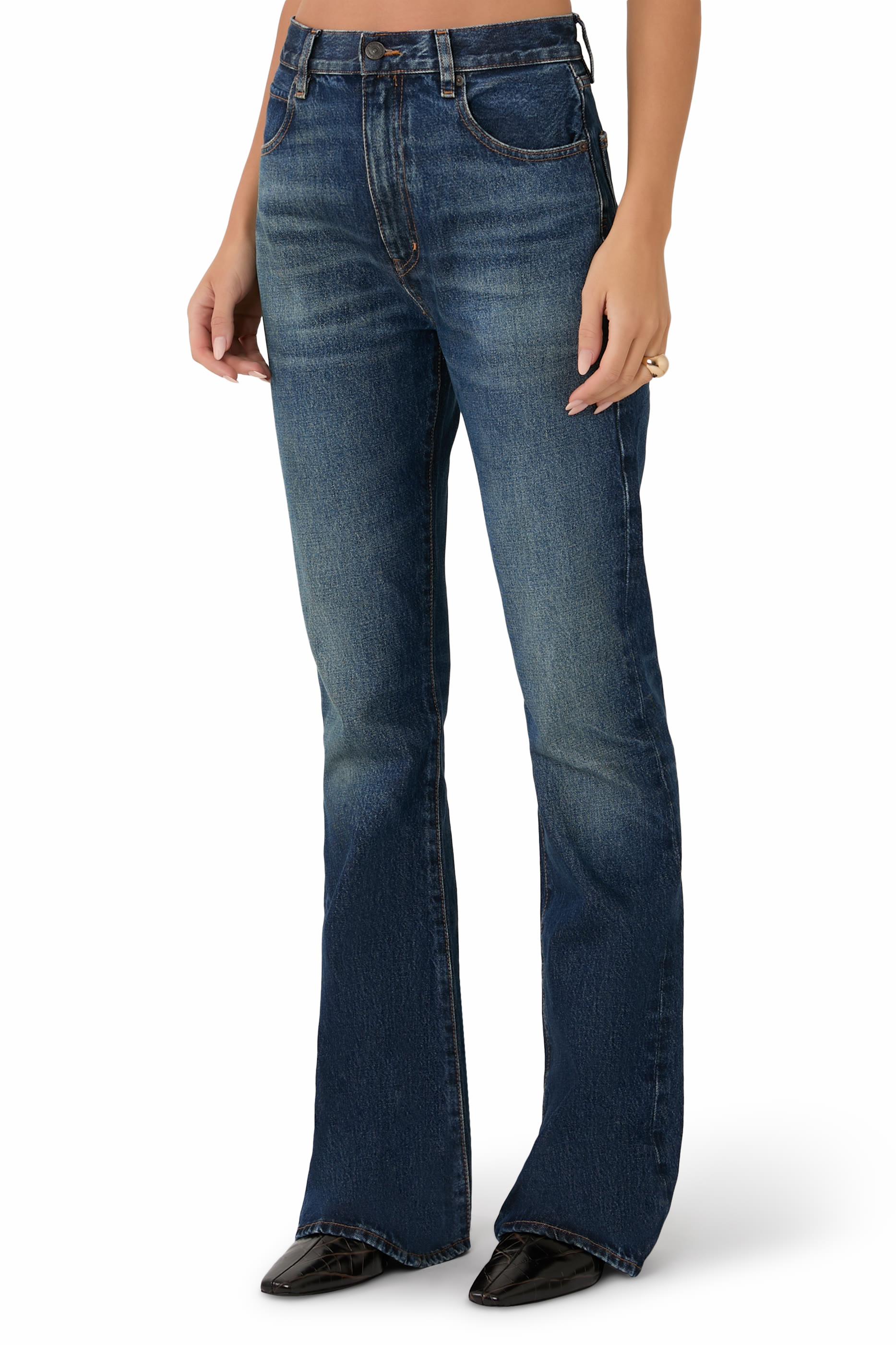 بنطال جينز ذا أوتلاو بقصة واسعة