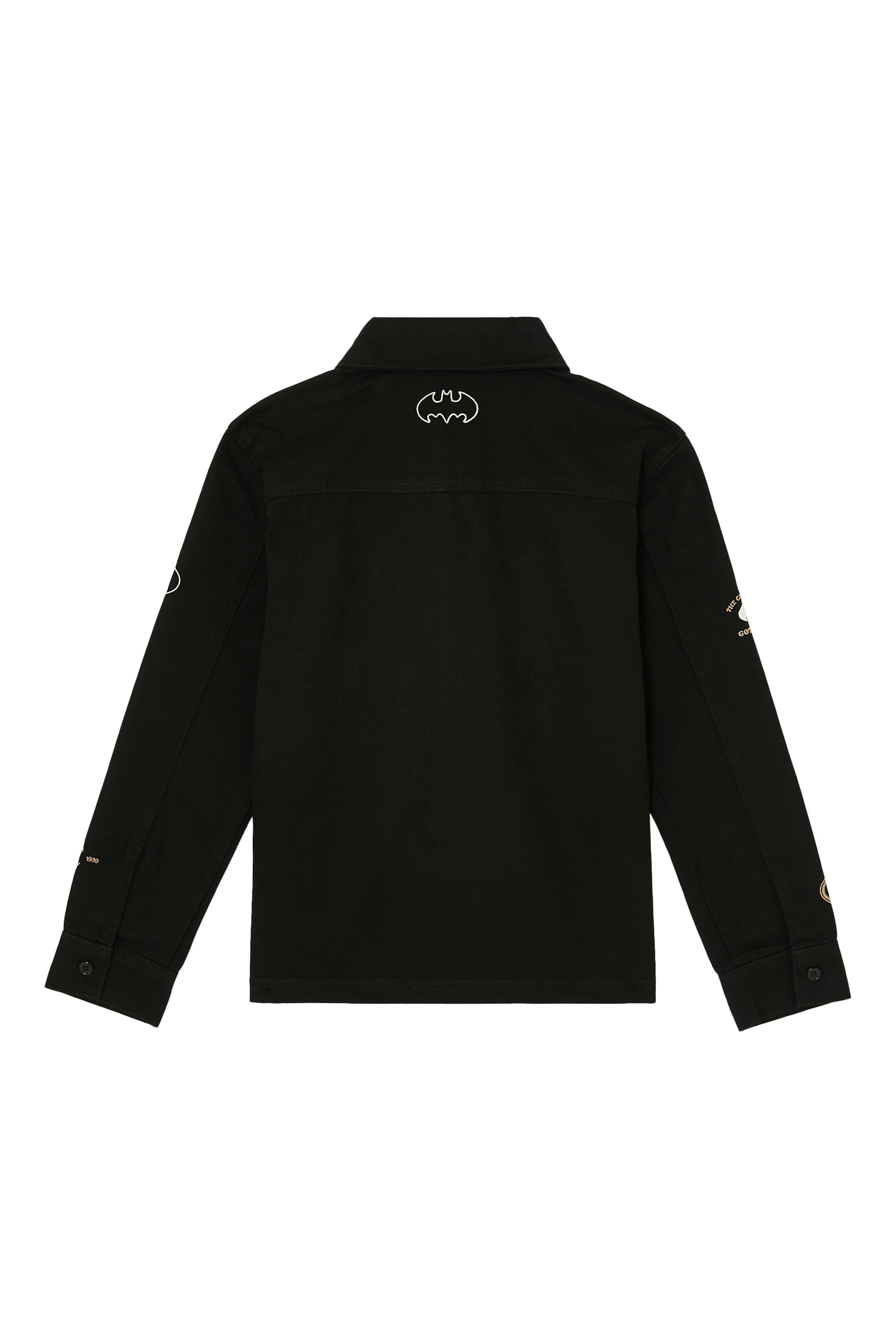 قميص بنمط جاكيت برقعة بتصميم باتمان للأطفال