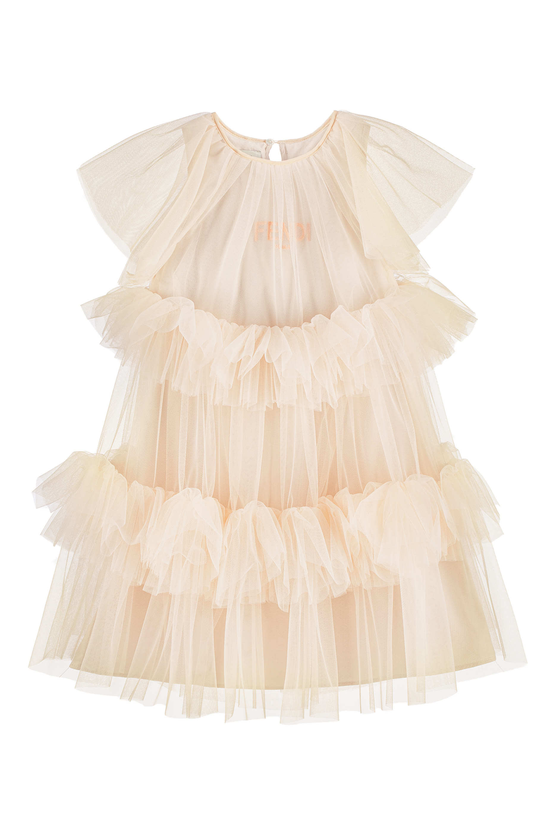 فستان تول بشعار الماركة للأطفال