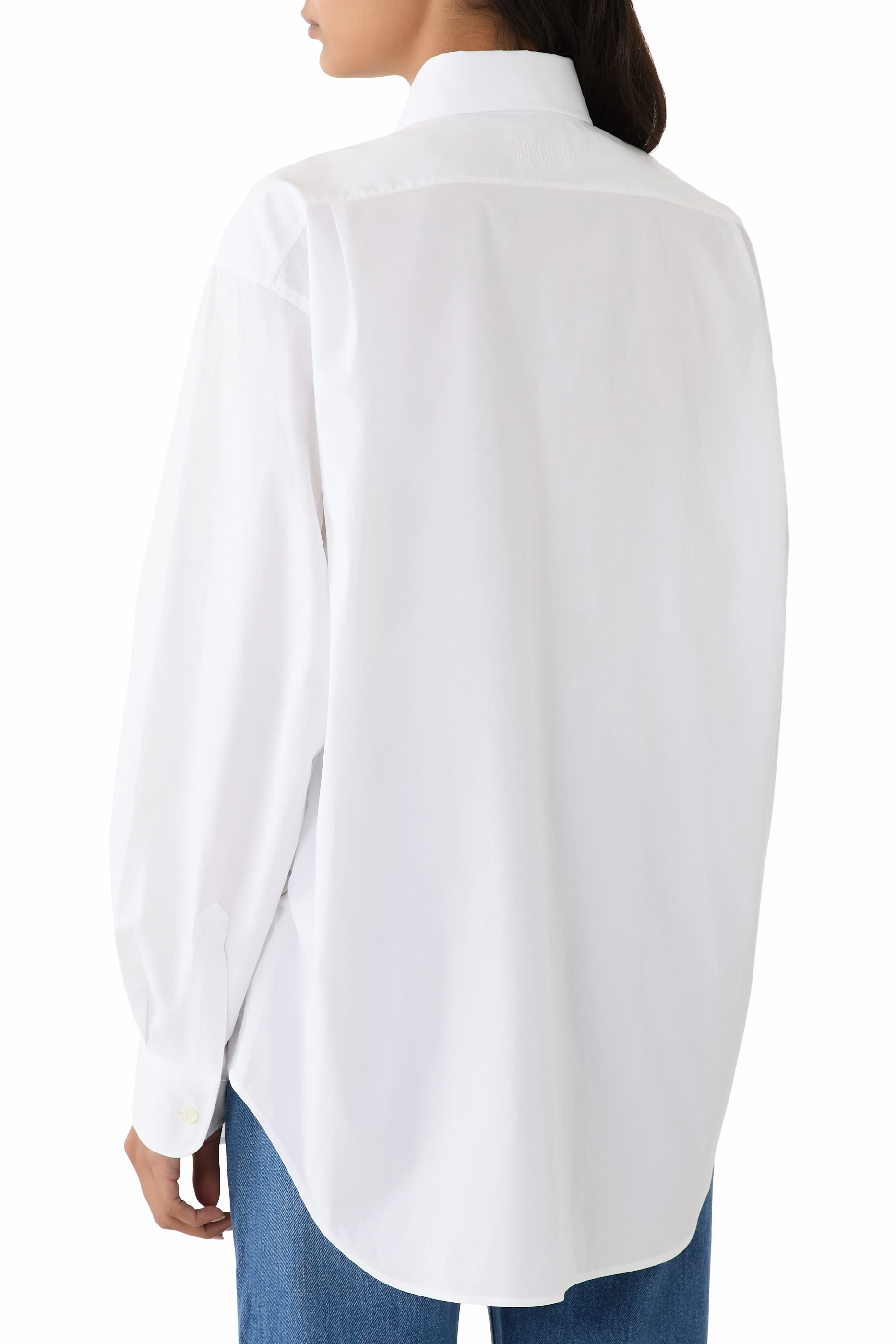 قميص برقعة بتصميم قلب قطن