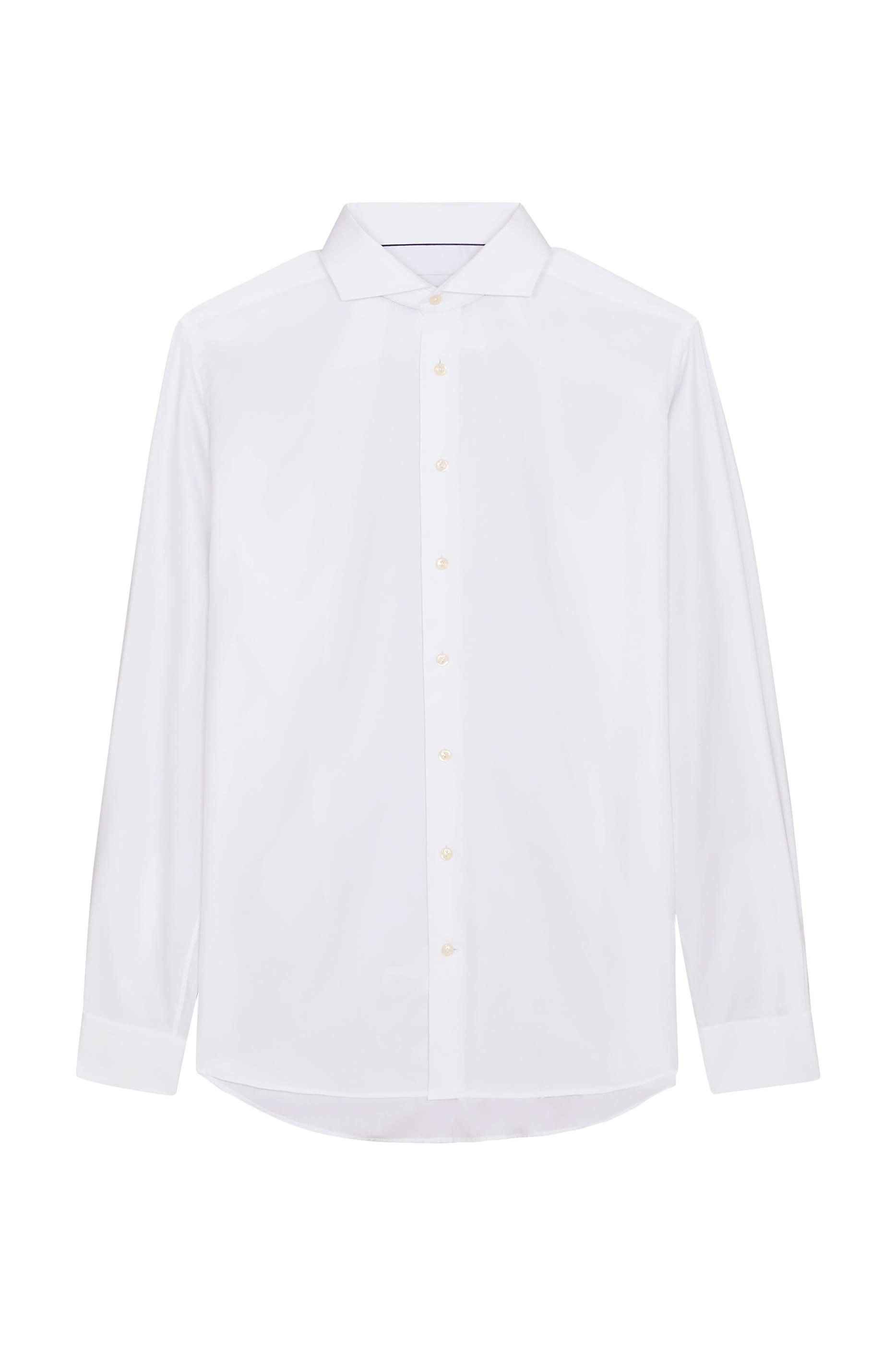 قميص دوبي مميز للماركة بلون شبه سادة