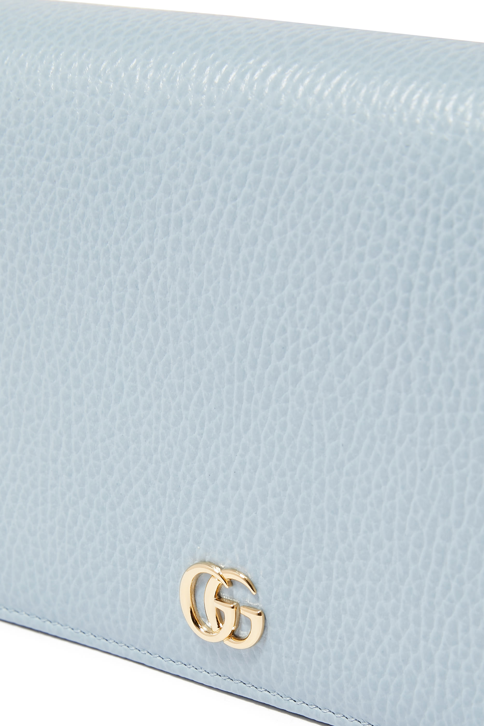 محفظة مارمونت بسلسلة جلد بشعار حرفي الماركة