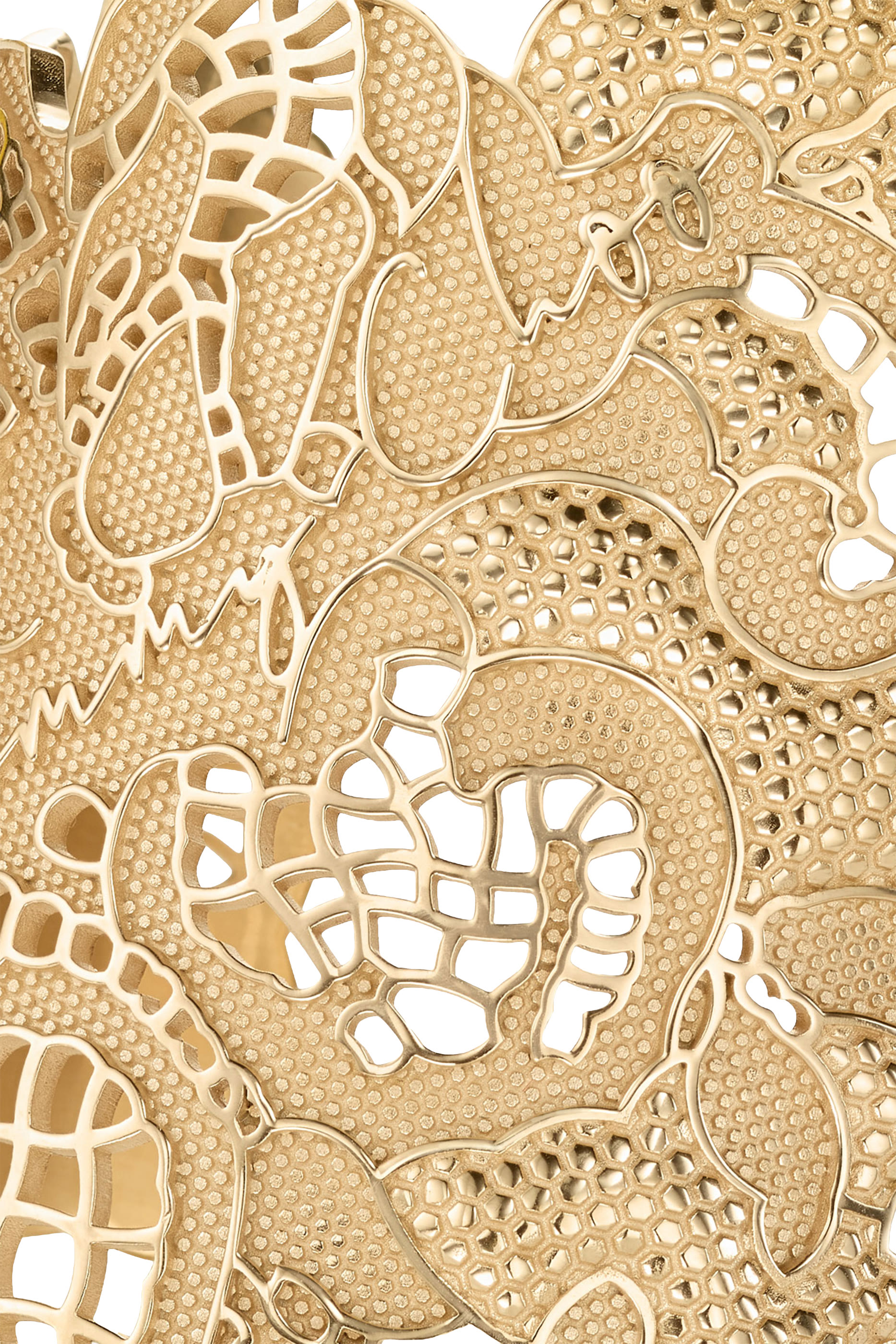 سوار بتصميم دانتيل بفتحات، معدن