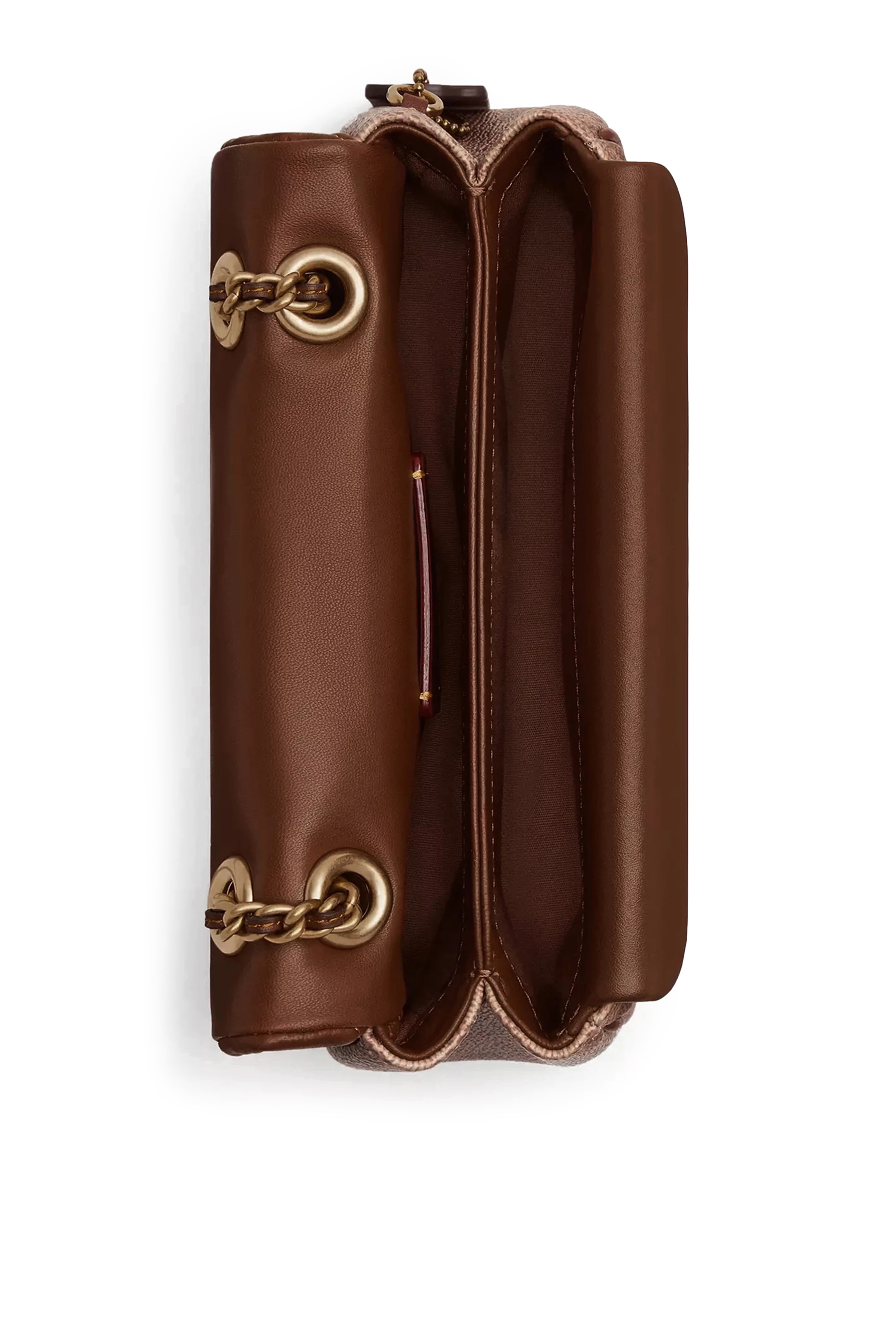 حقيبة كتف تابي 20 مبطنة قنب بنقشة شعار الماركة