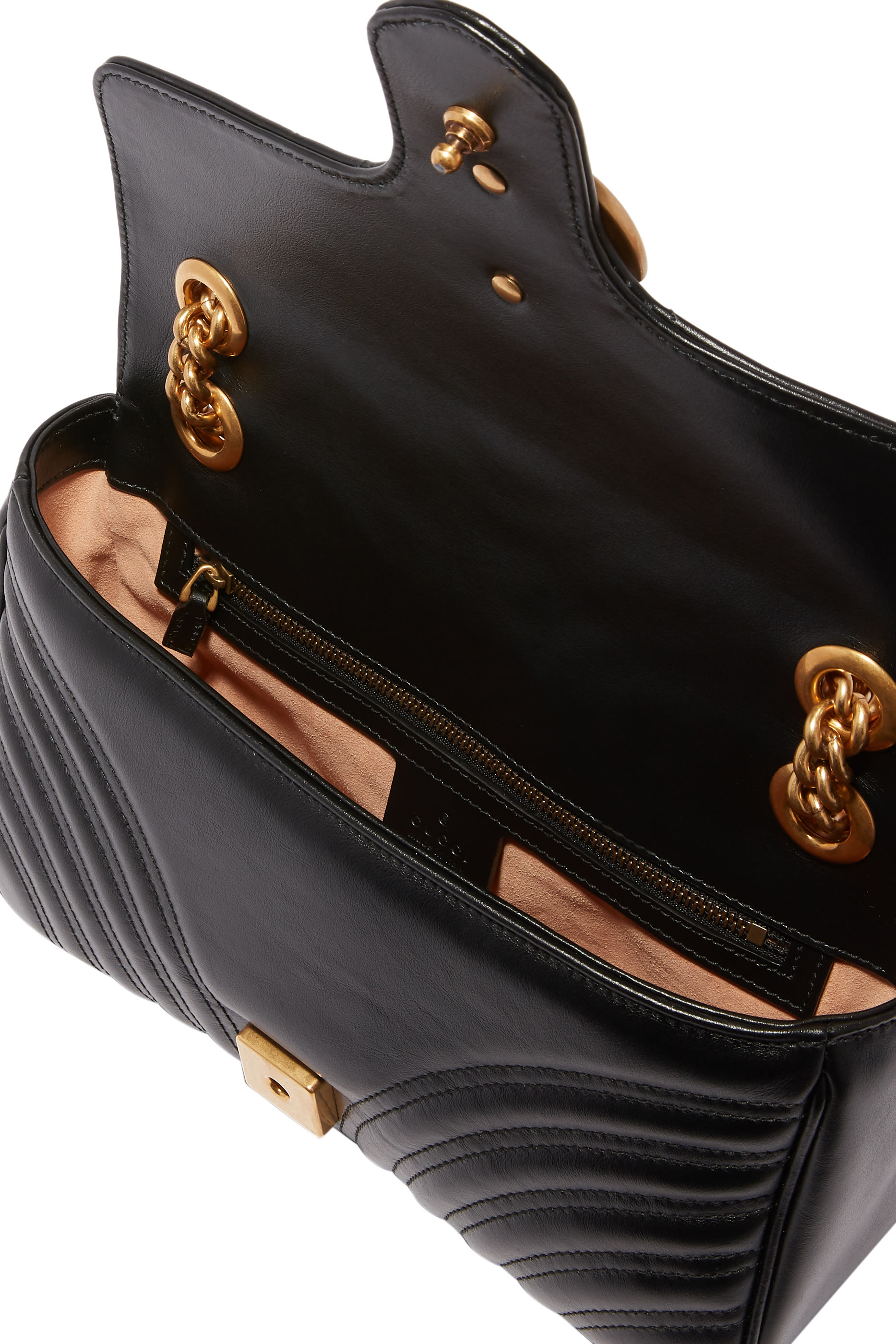 حقيبة كتف مارمونت صغيرة بشعار الماركة جلد مبطن