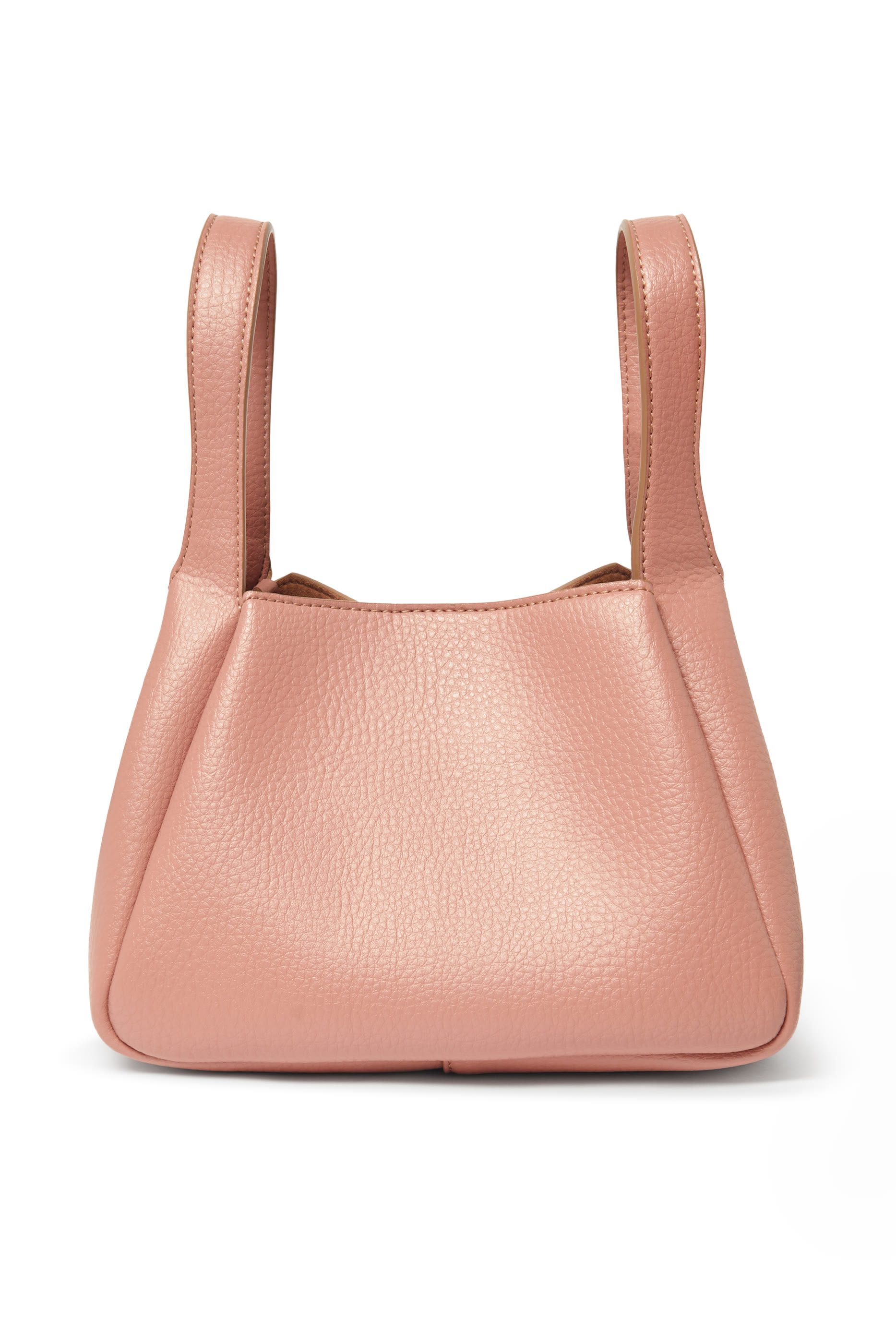 حقيبة كروس بيد علوية مزدوجة بشعار الماركة