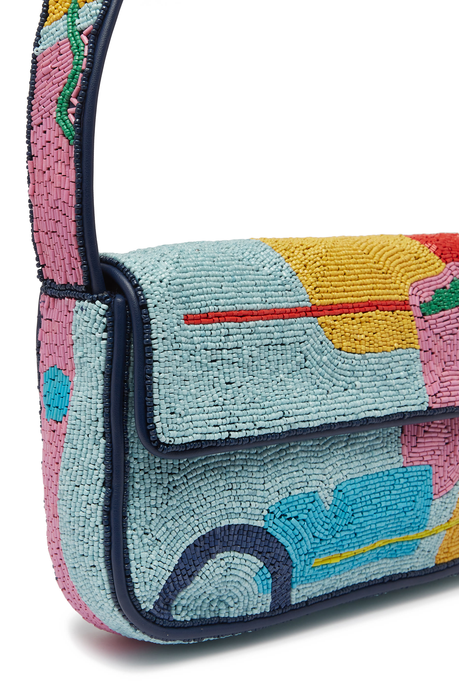 حقيبة كتف تومي مزينة بالخرز