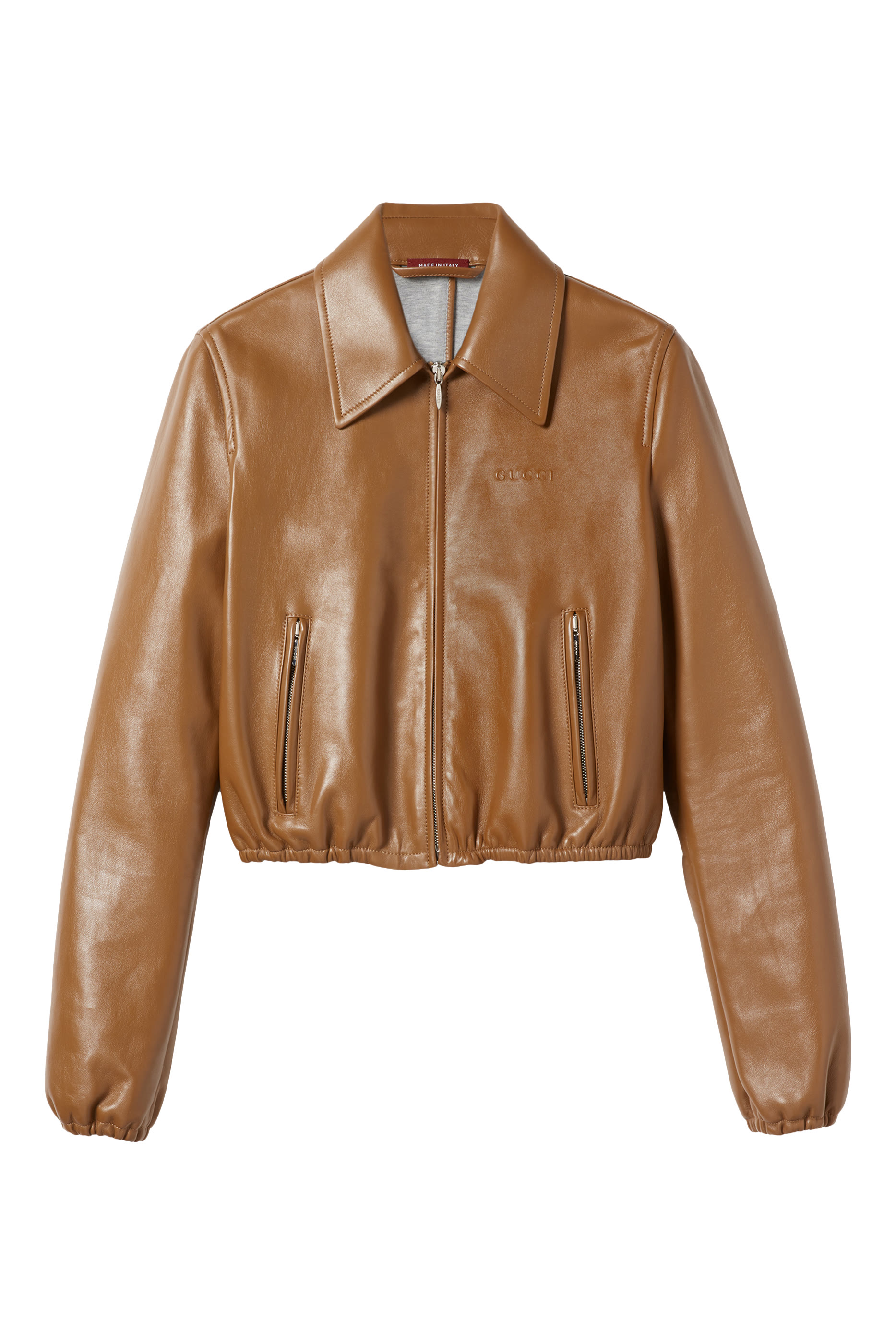 Logo Leather Jacket