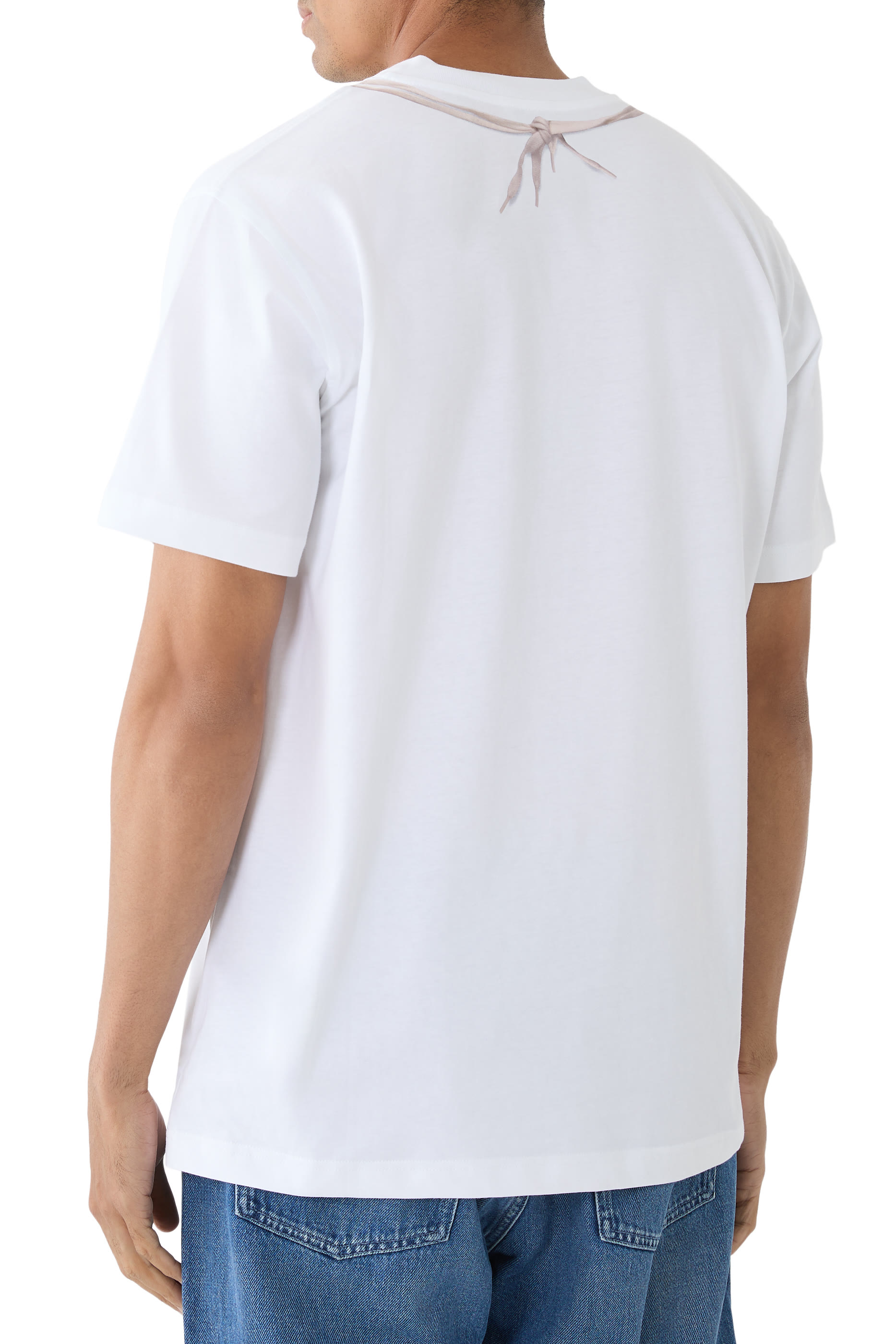 تيشيرت بطبعة قفارات ملاكمة