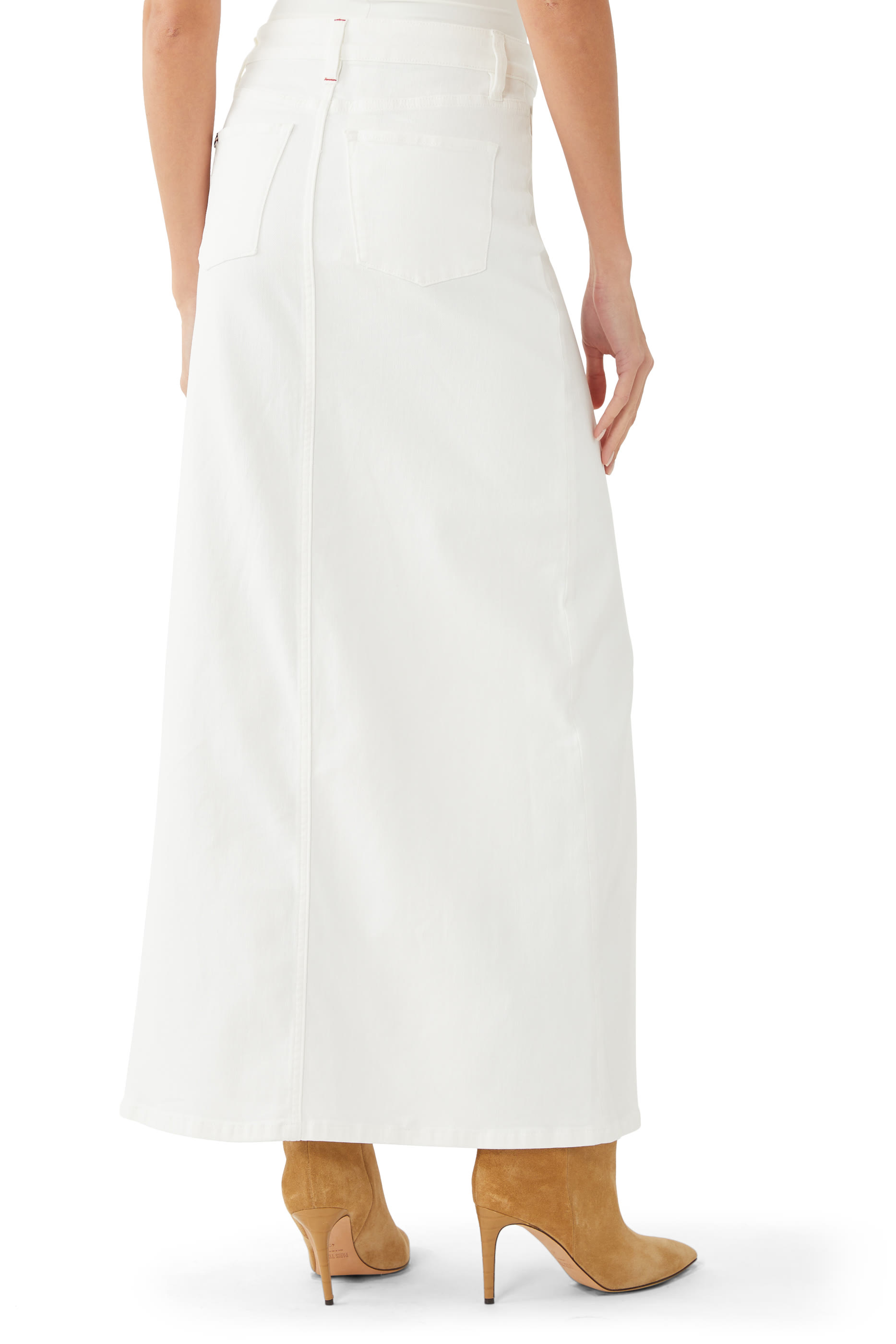 تنورة راي طويلة دنيم