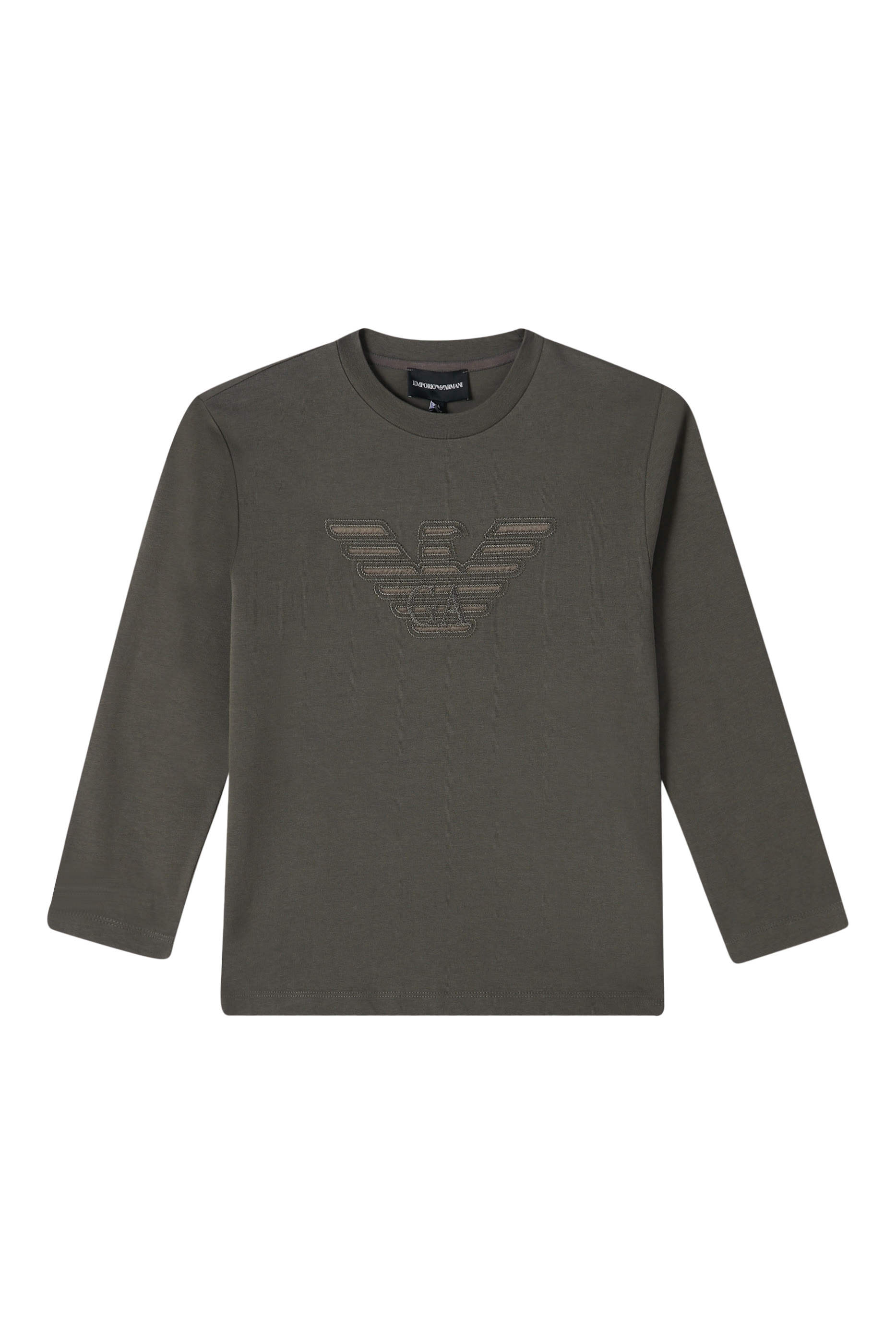 تيشيرت بشعار الماركة قطن للأطفال