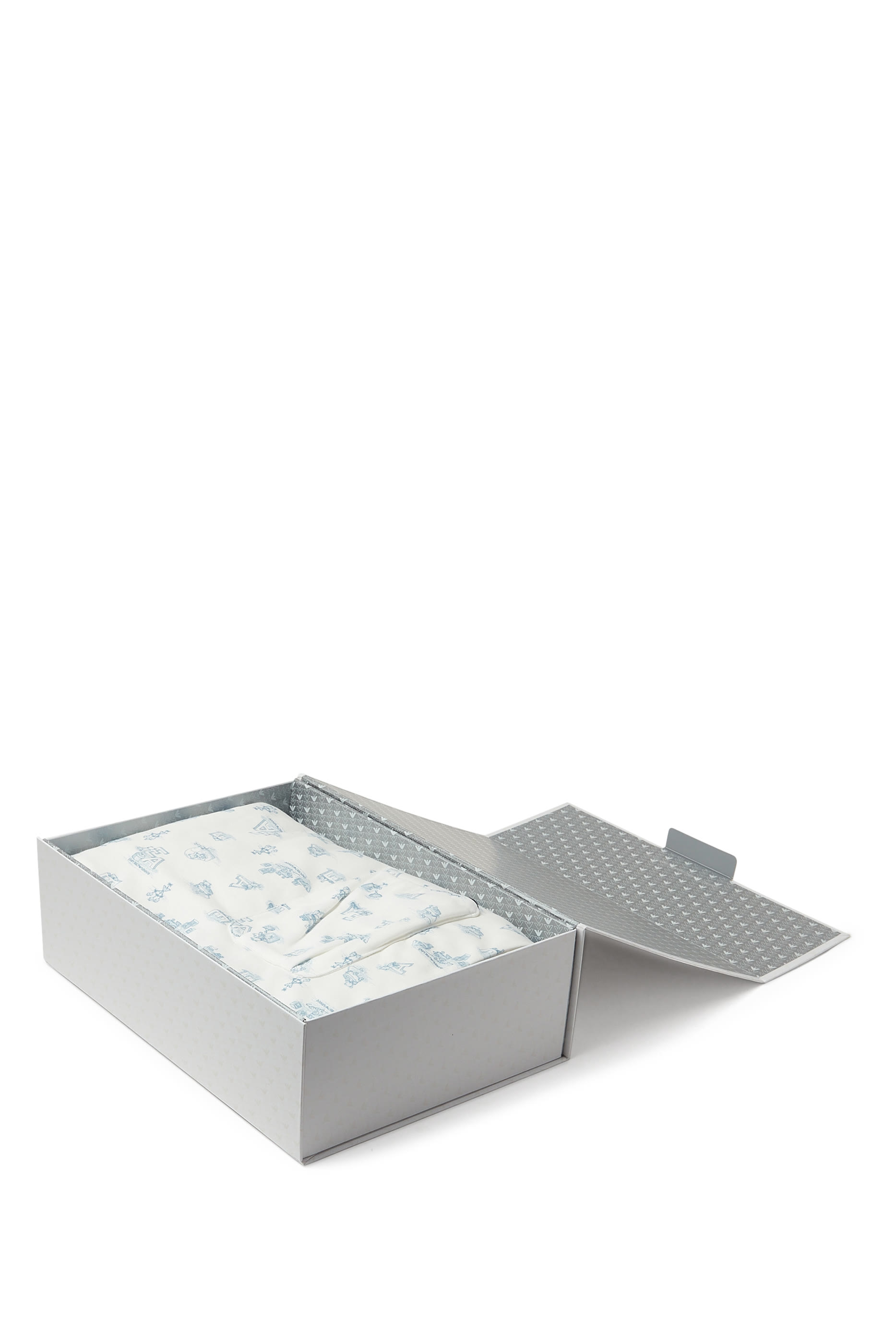 بطانية بنقشة شعار الماركة بحجم صغير للأطفال