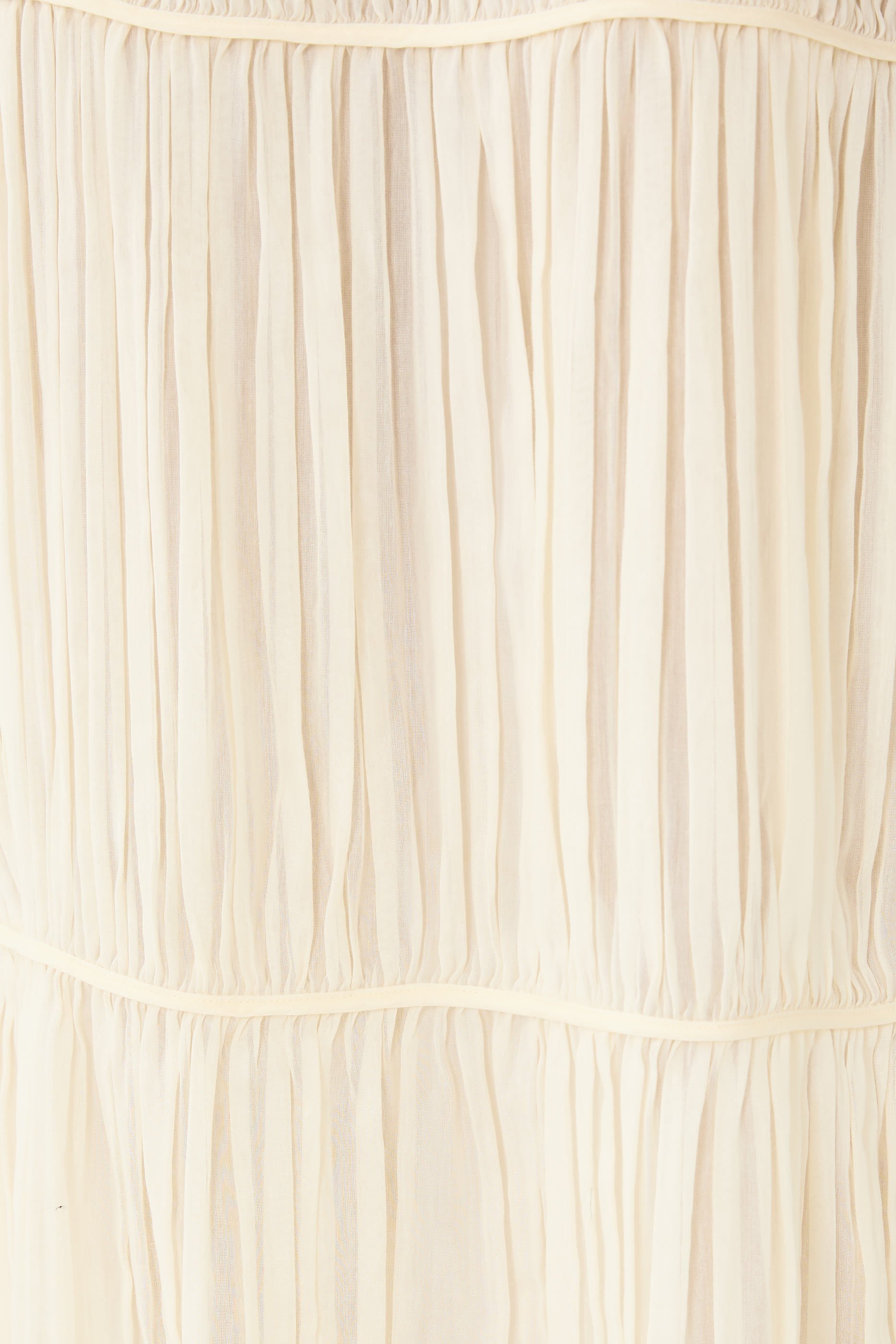 Tabitha Pleated Cotton Silk Midi Dress