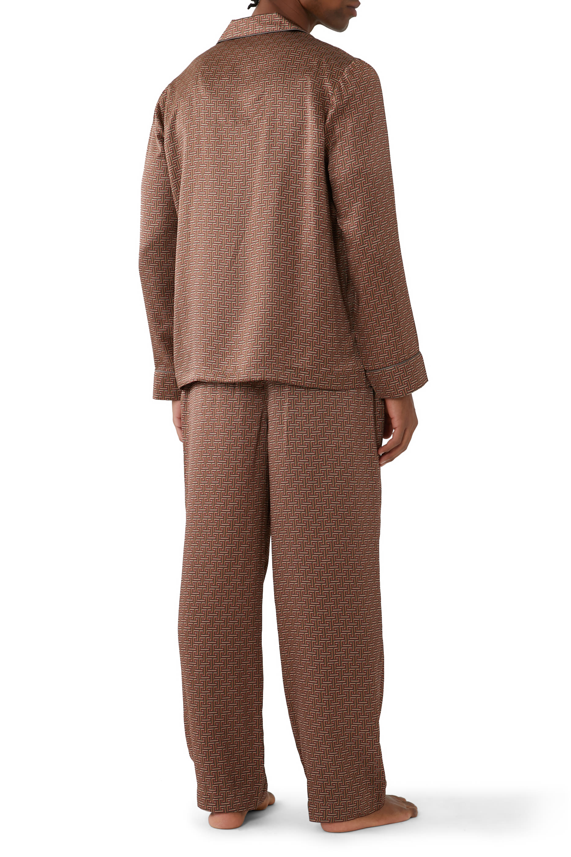 طقم بيجامة برينديسي 109 حرير ساتان