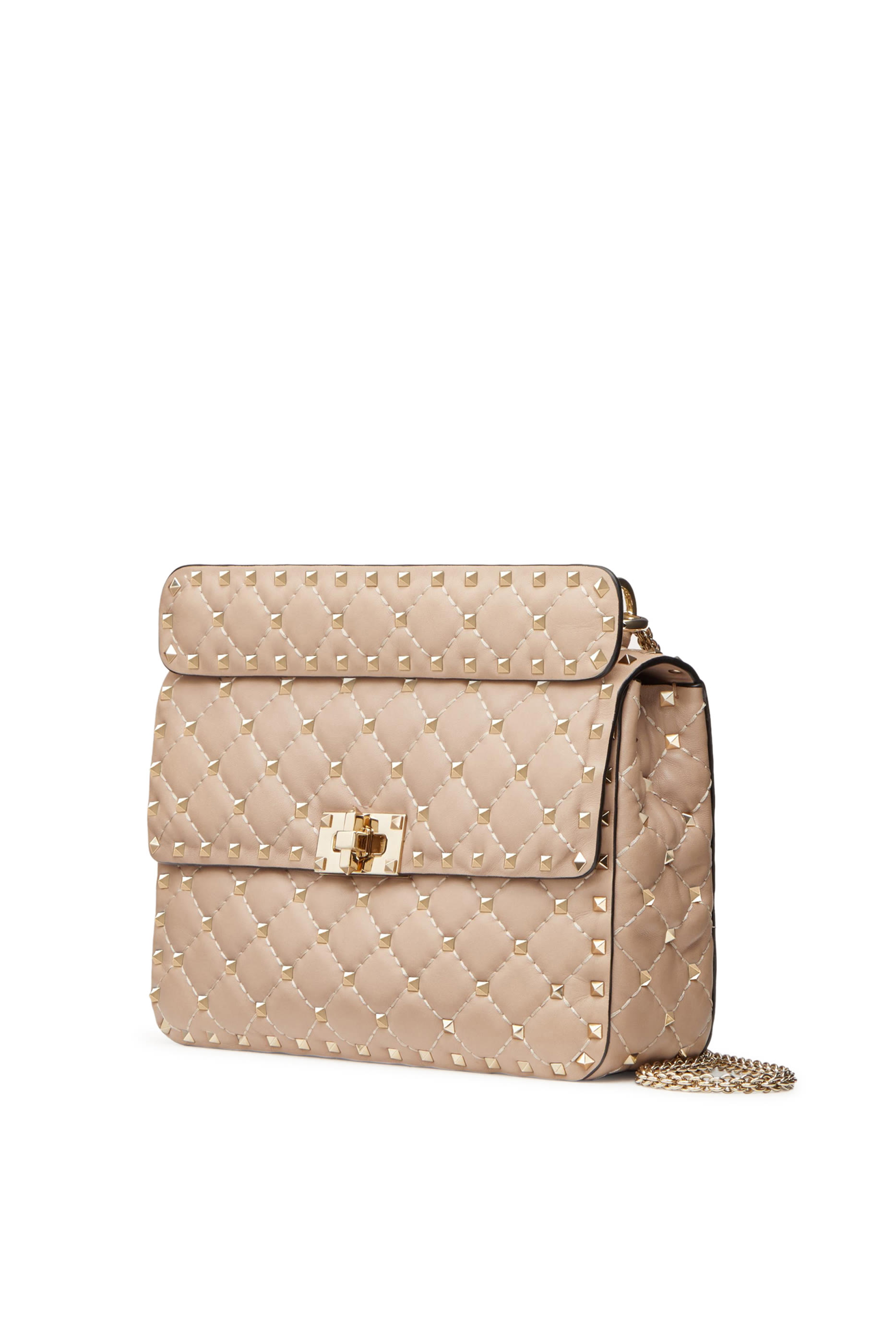 حقيبة كتف بحلي هرمية مدببة