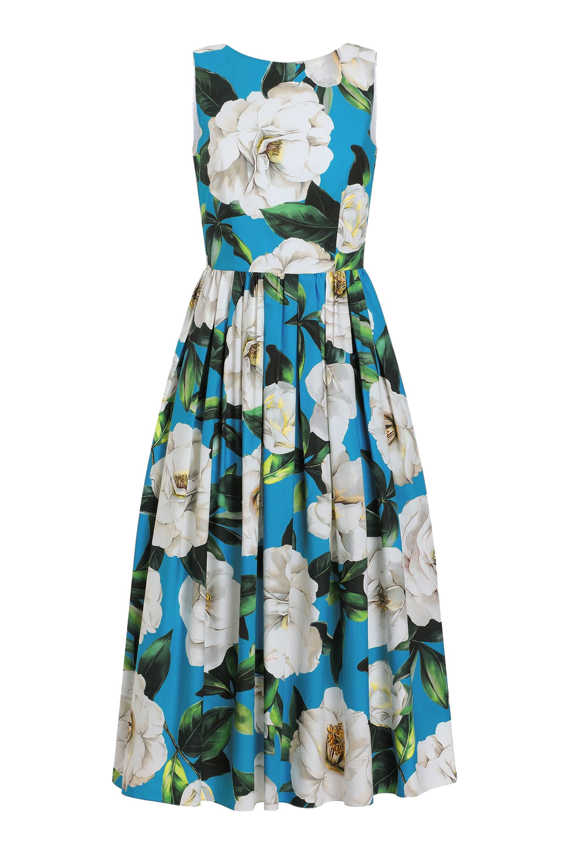 فستان بطبعات زهور