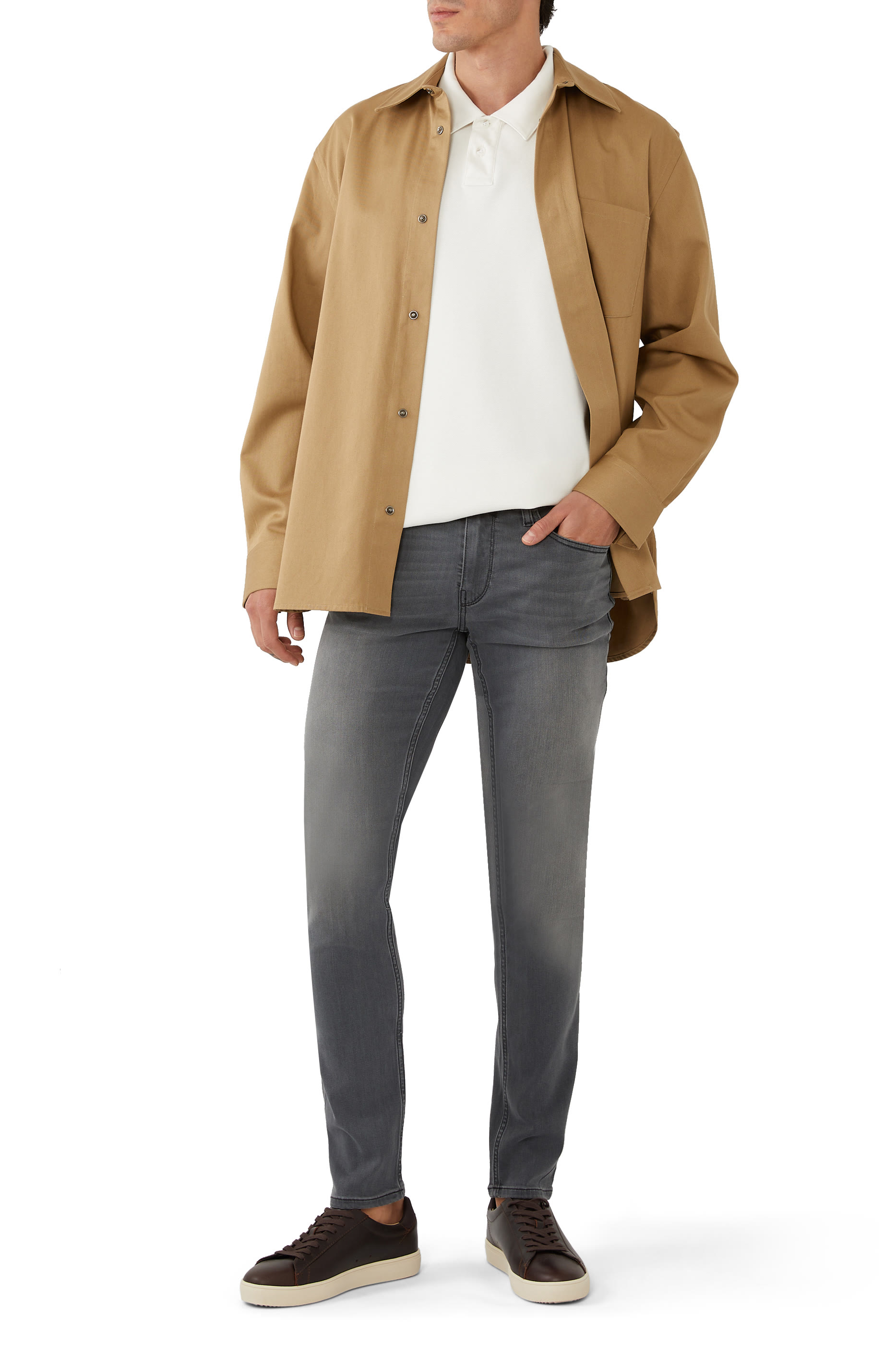 بنطال جينز كروفت بقصة ضيقة