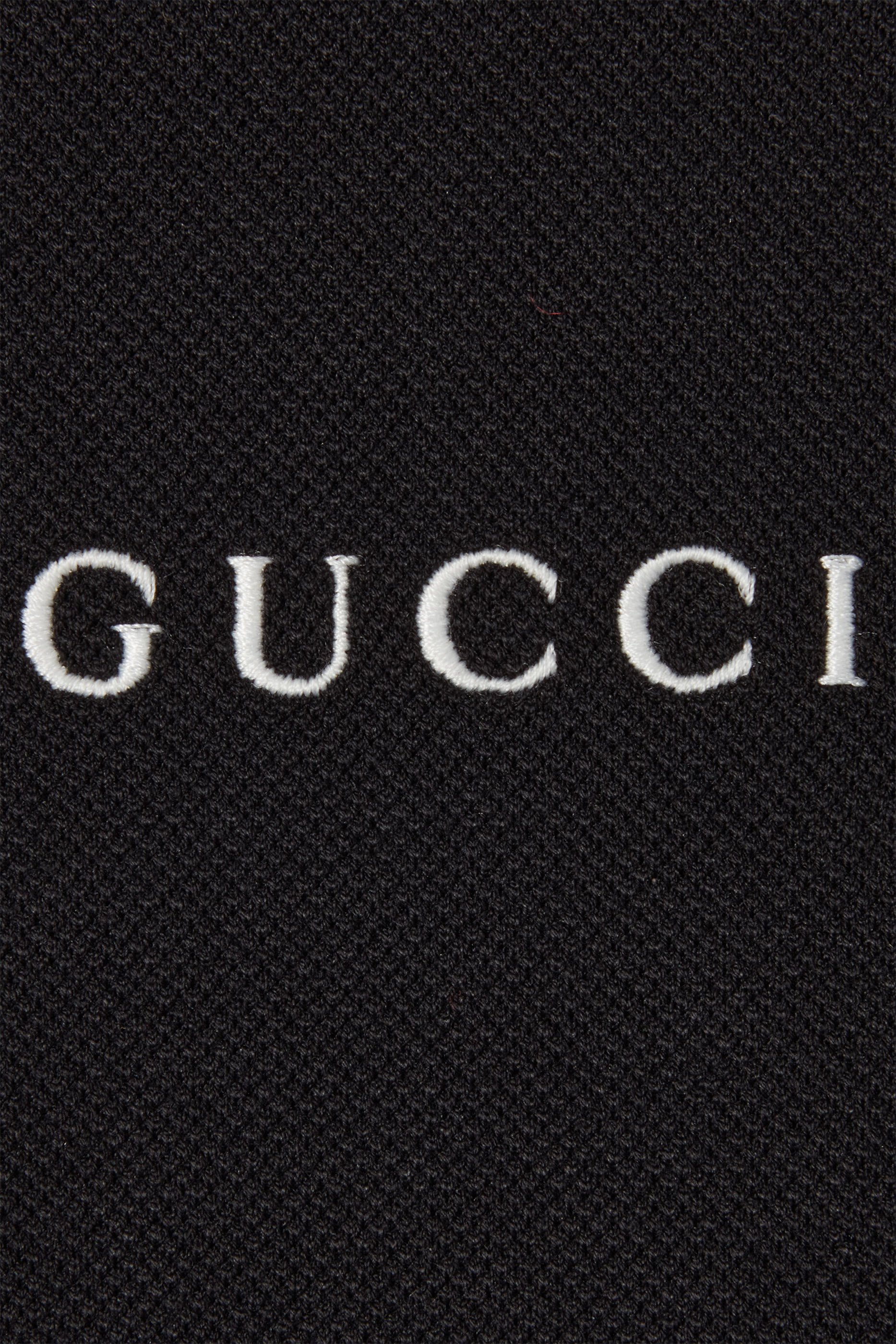 Embroidered Cotton Piquet Polo Shirt