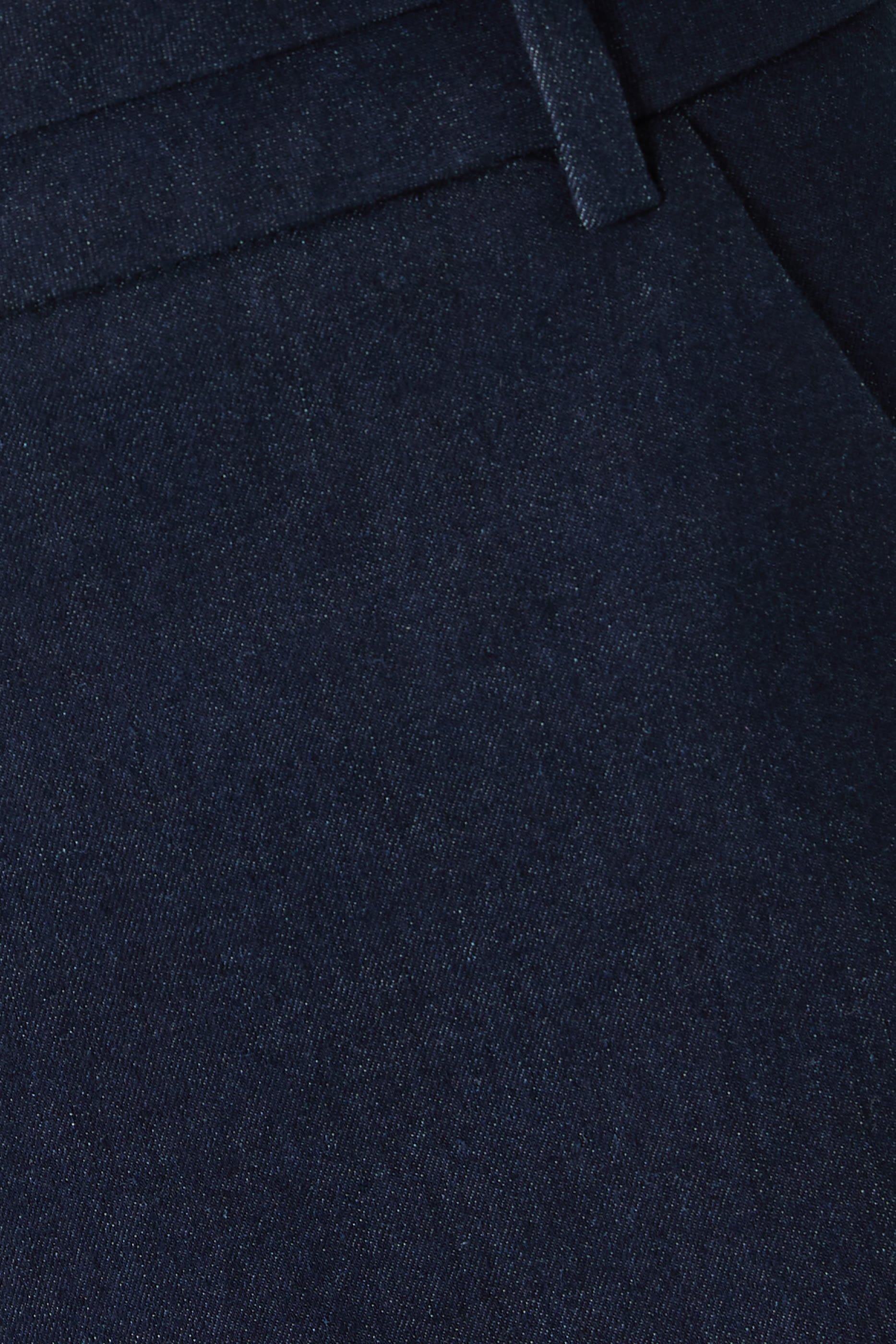 بنطال كرو بقصة ساق واسعة دنيم