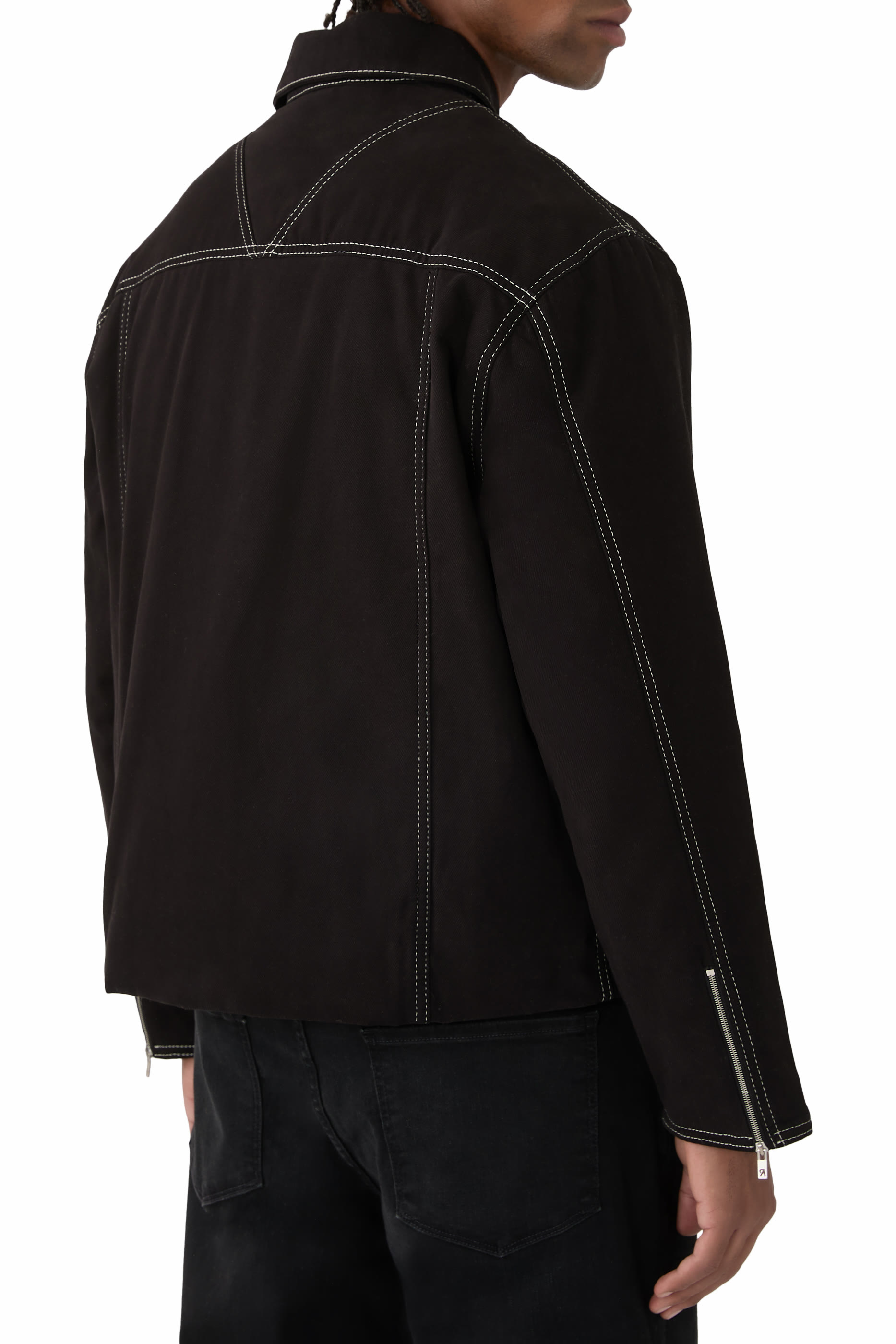 جاكيت سمارت بحياكة بلون مغاير