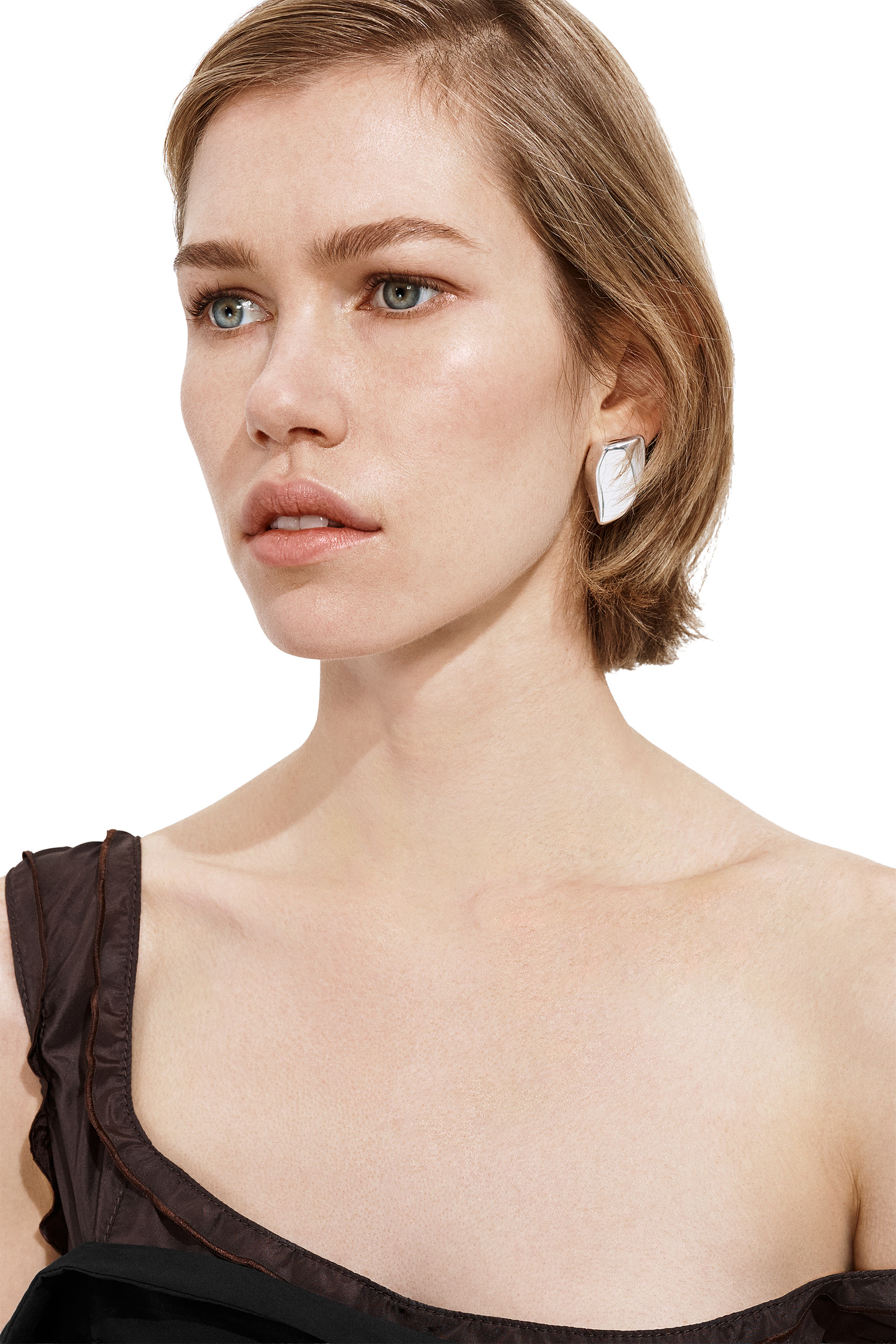 أقراط بريسما صغيرة، فضة إسترلينية