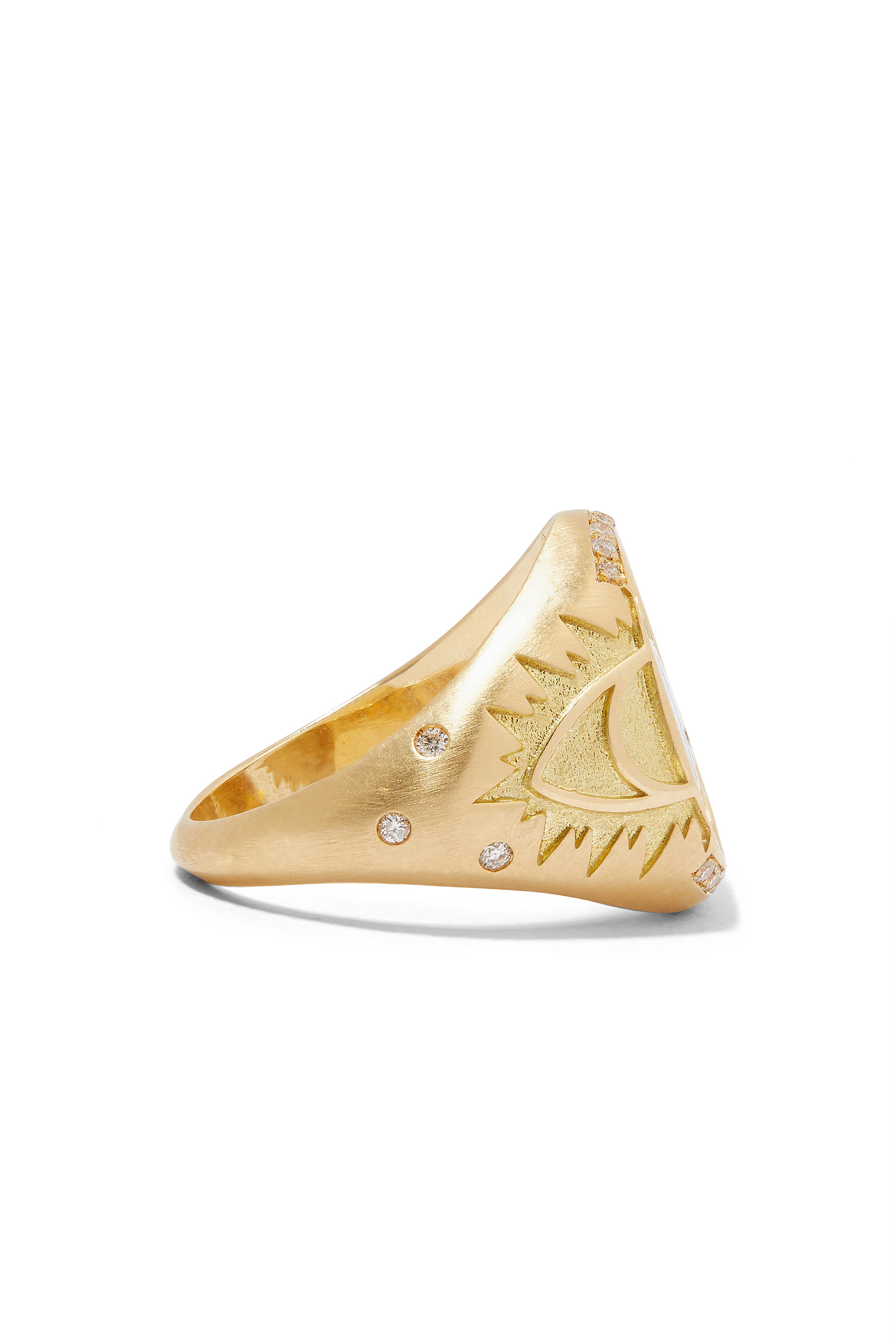 Pinky Ring, 18k Yellow Gold & Amethyst