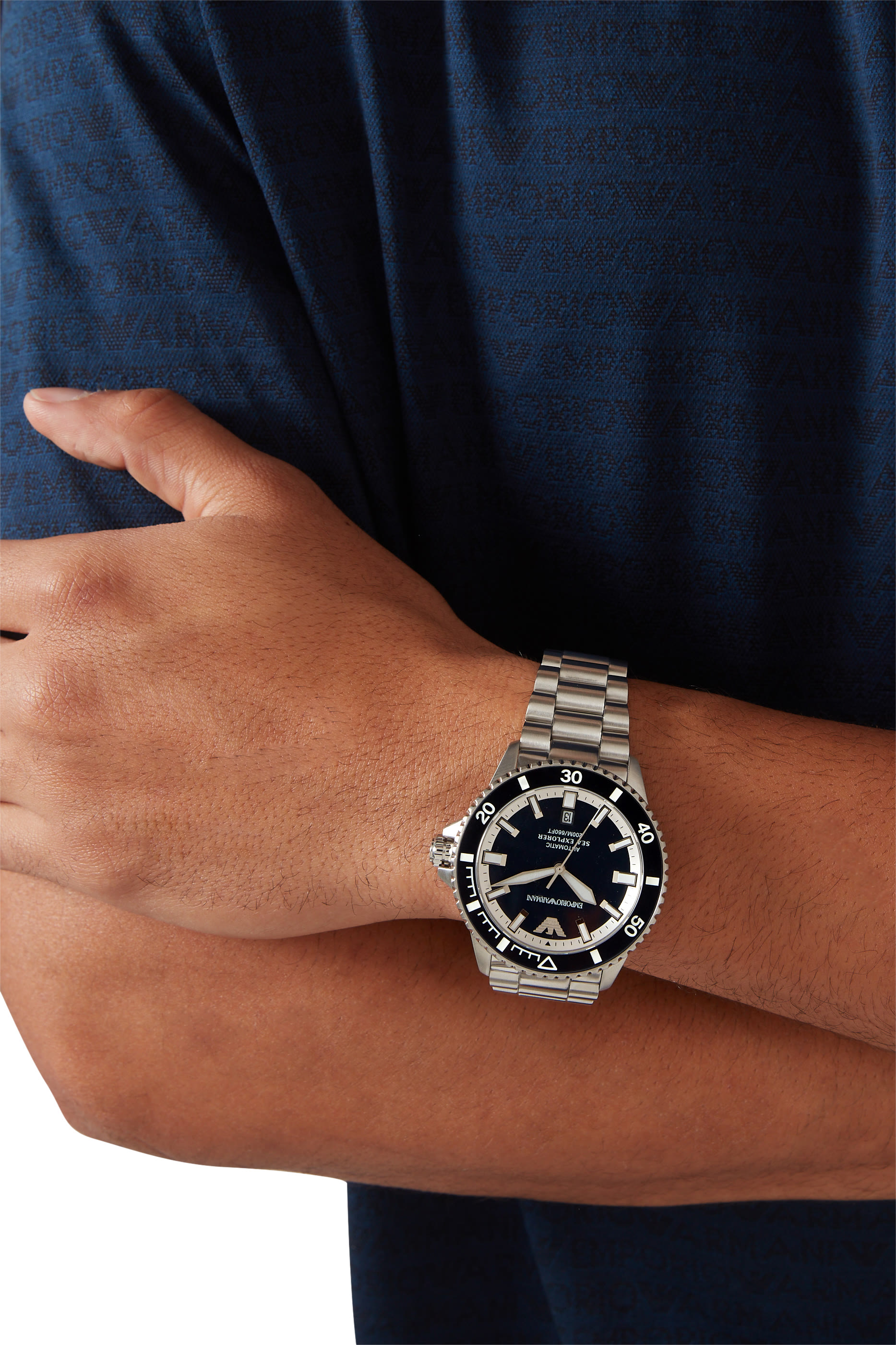 ساعة سي إكسبلورور أوتوماتيكية ستانلس ستيل