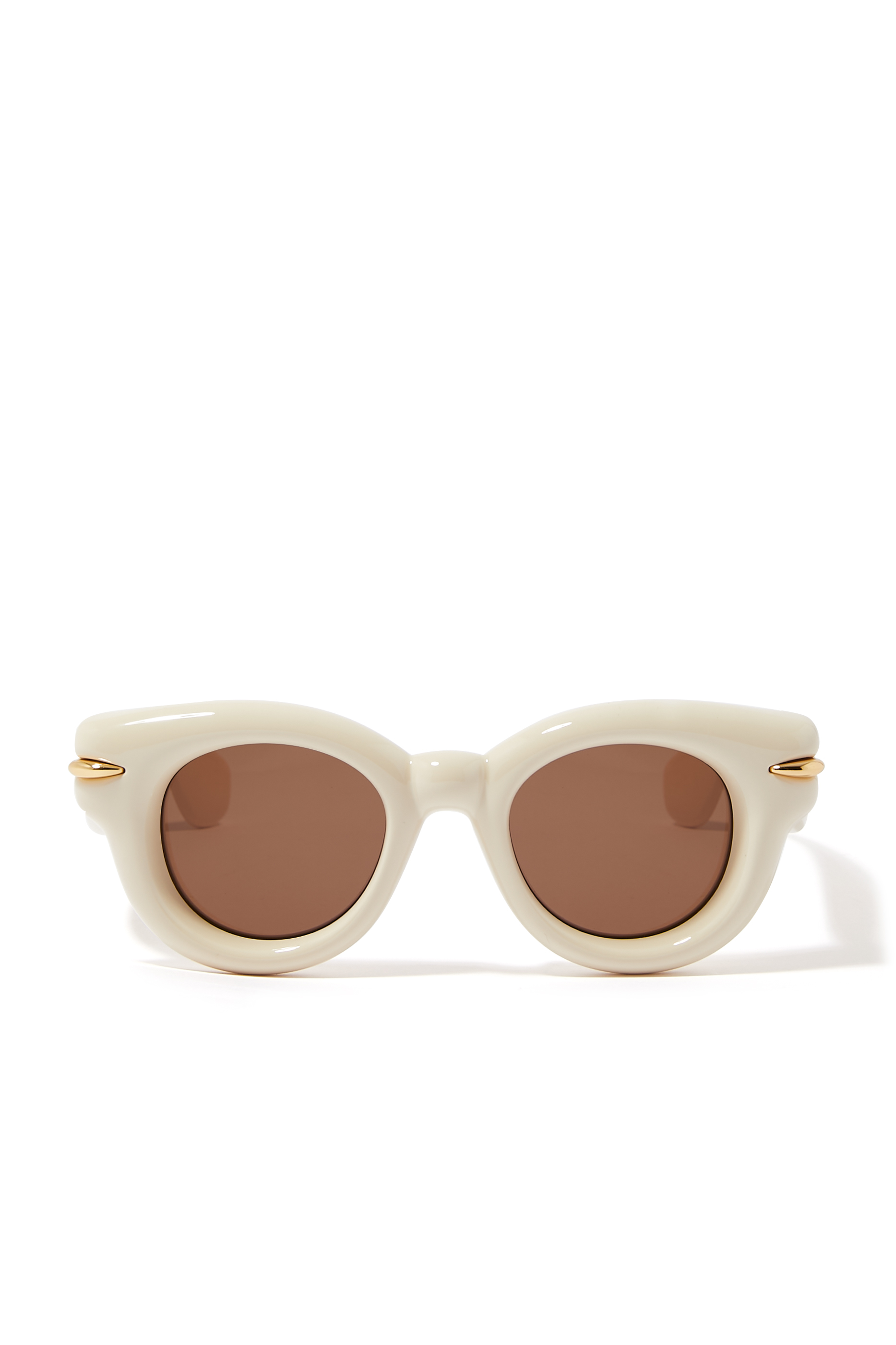 نظارة شمسية بإطار دائري سميك