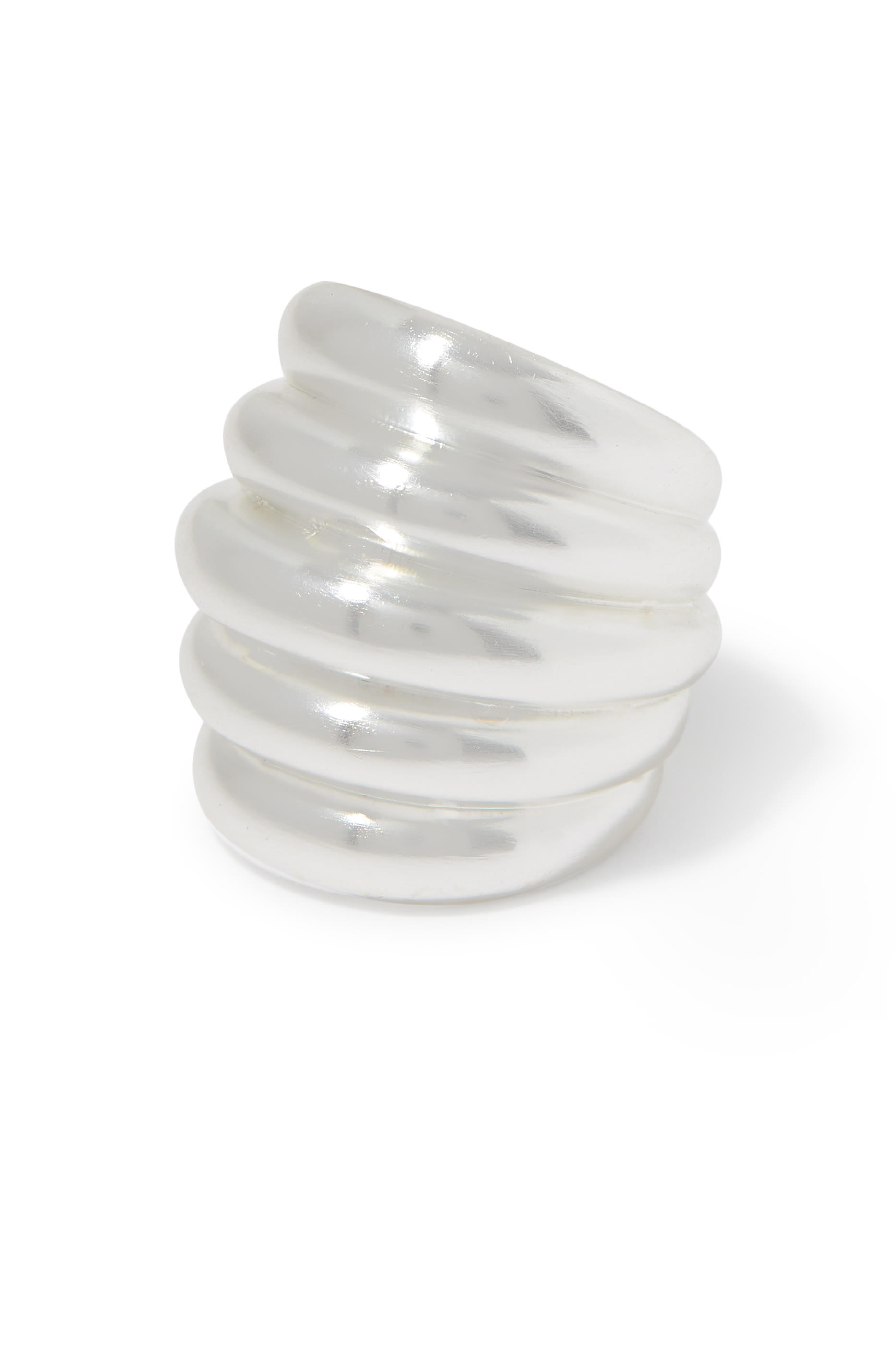 خاتم ريبيد مضلع، نحاس مطلي بفضة