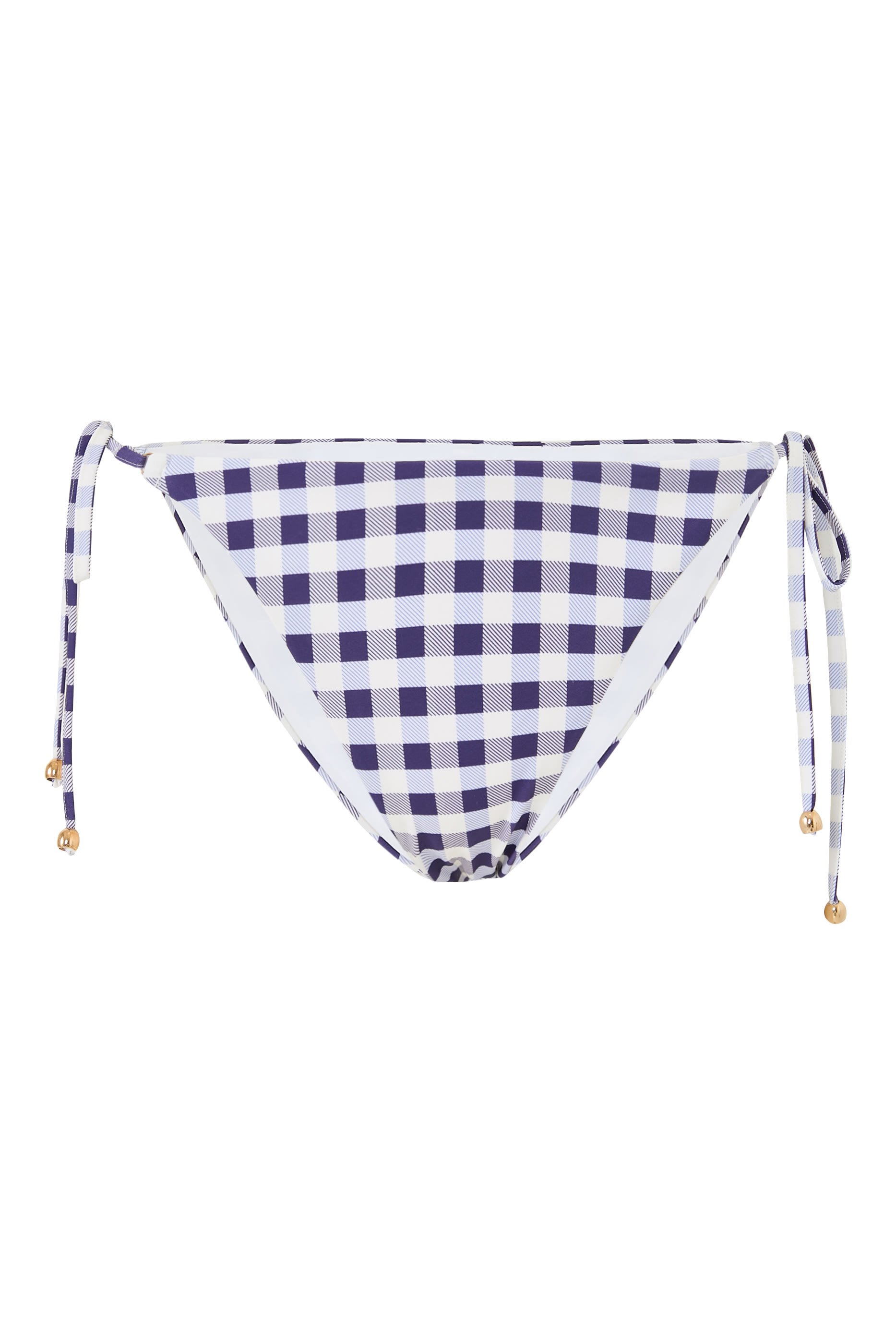 قطعة بيكيني سفلية بنقشة مربعات
