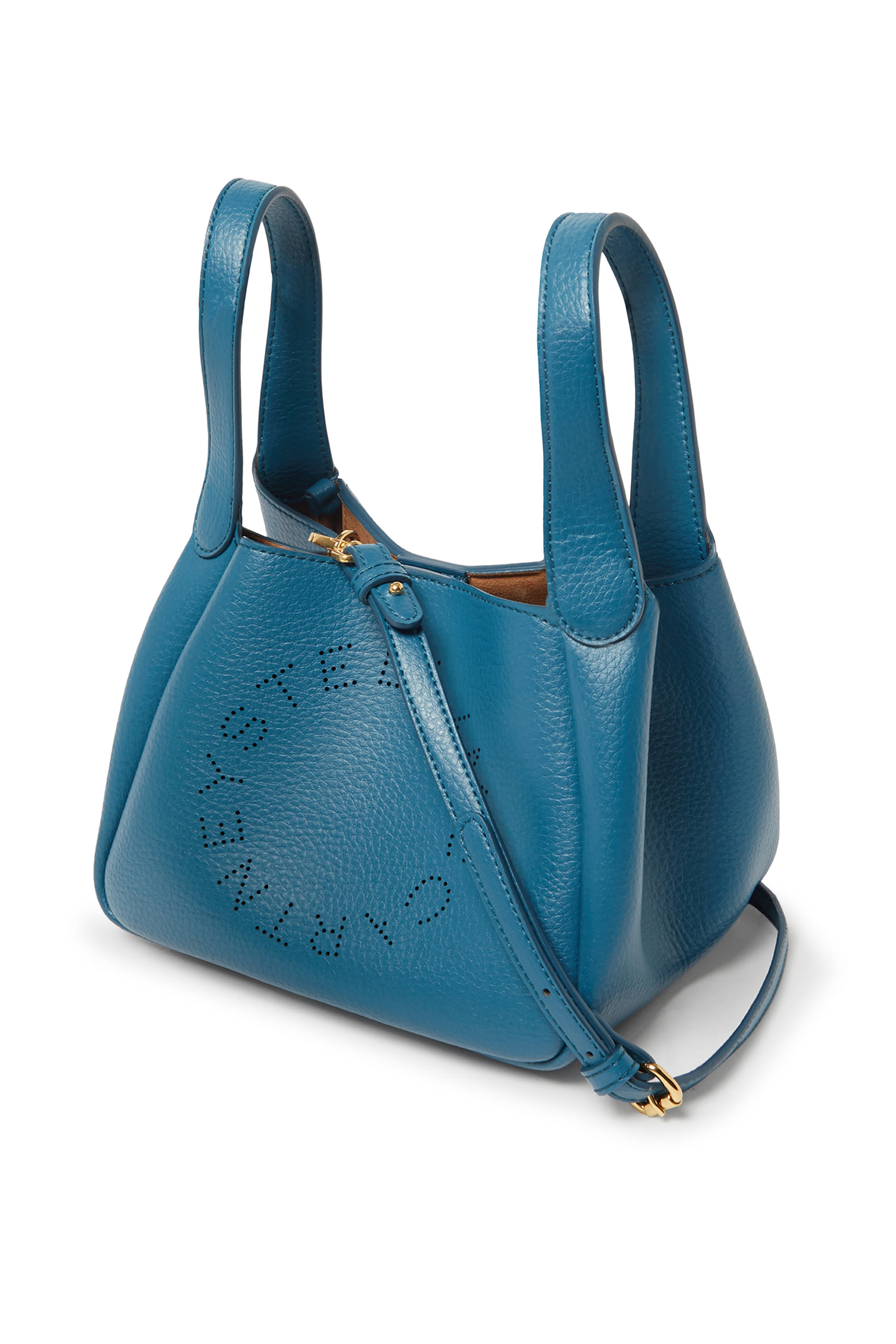 حقيبة كروس بيد علوية مزدوجة بشعار الماركة