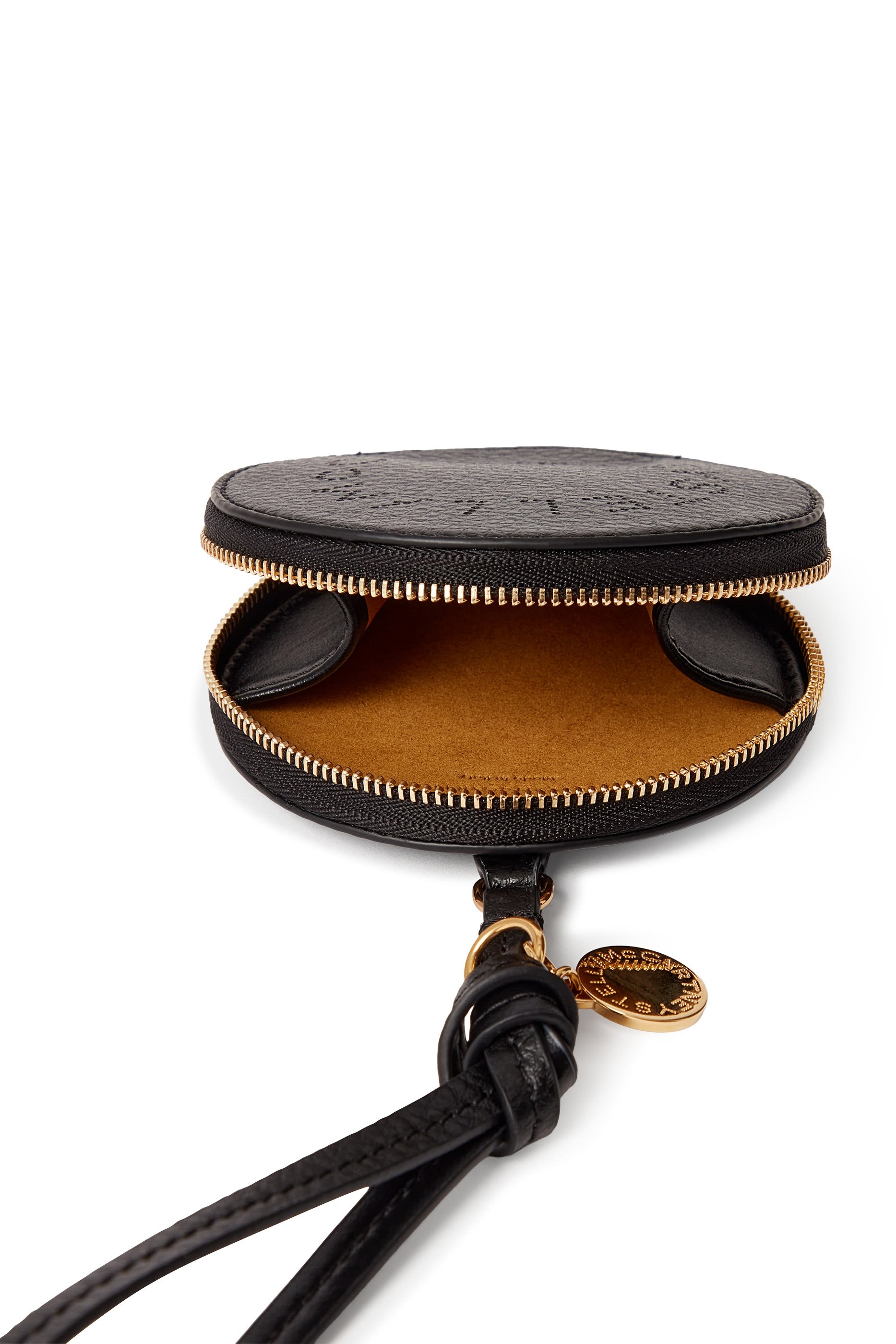 حافظة عملات معدنية بشعار الماركة وسلسلة مفاتيح