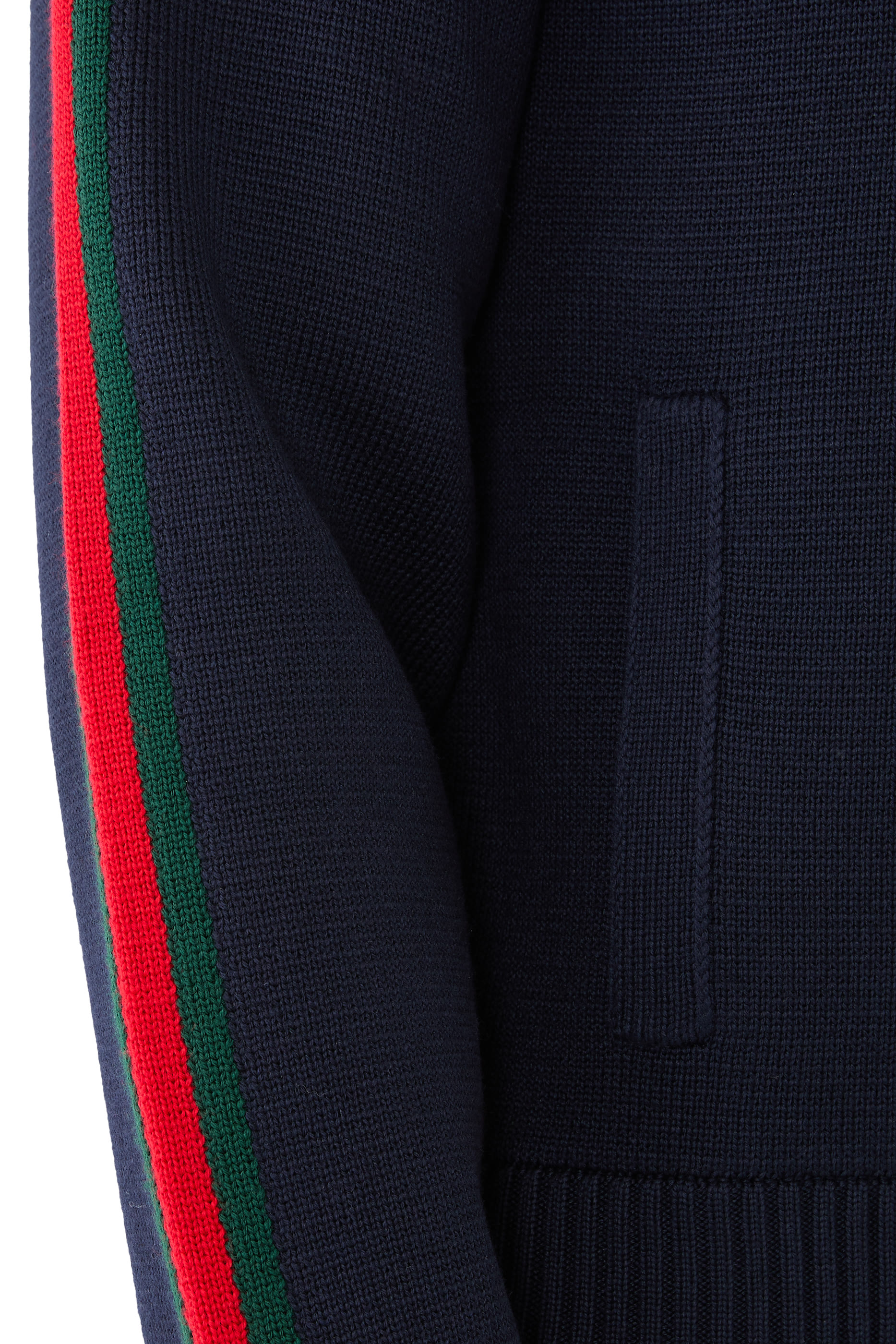 جاكيت بسحاب منسوج صوف