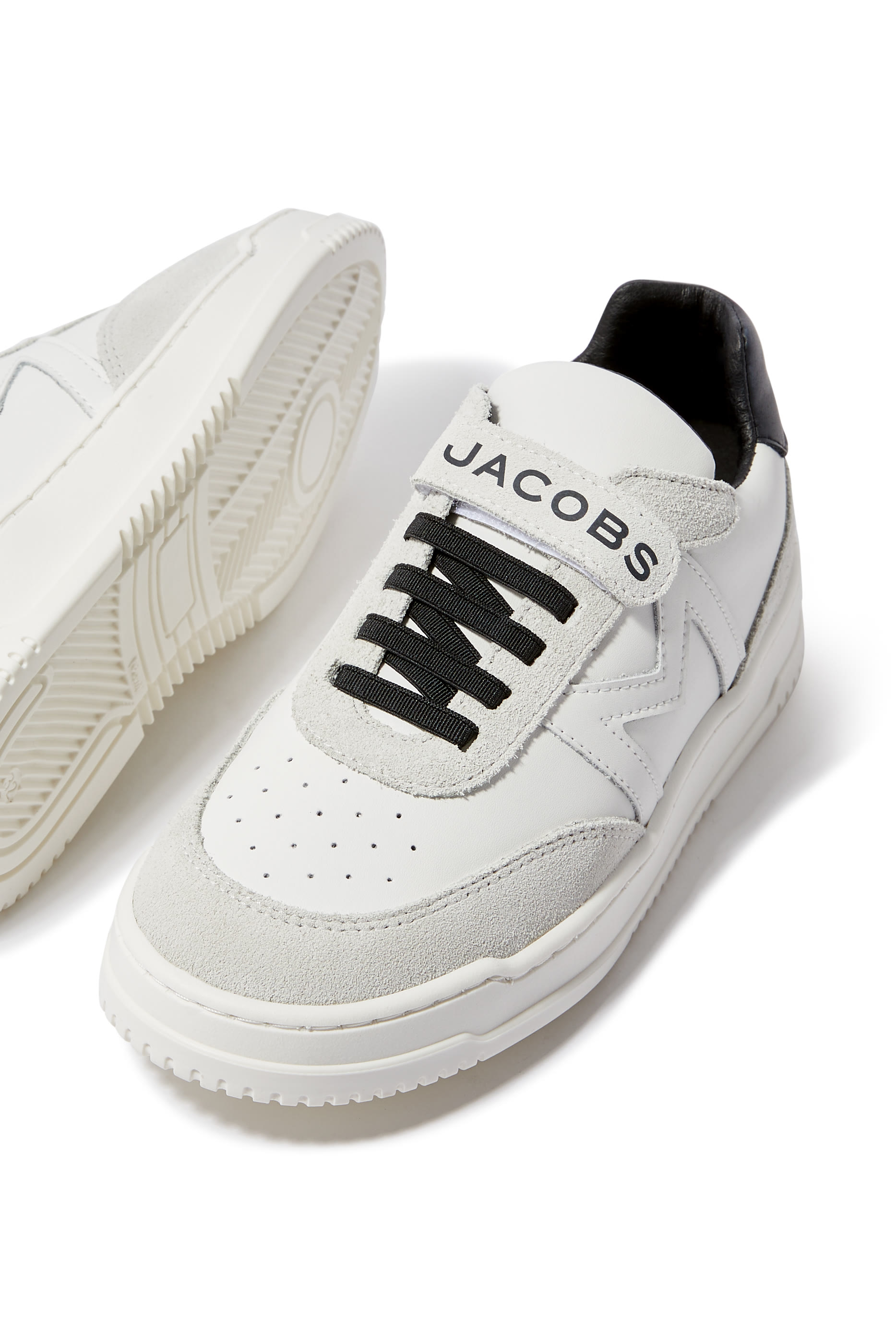 سنيكرز برقعة شعار الماركة جلد للأطفال