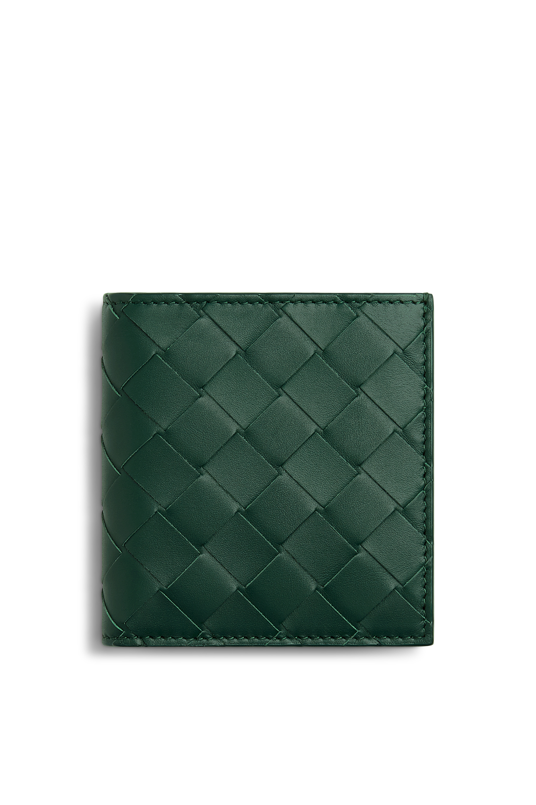 حافظة بطاقات ثنائية الطي بتصميم رفيع مجدول