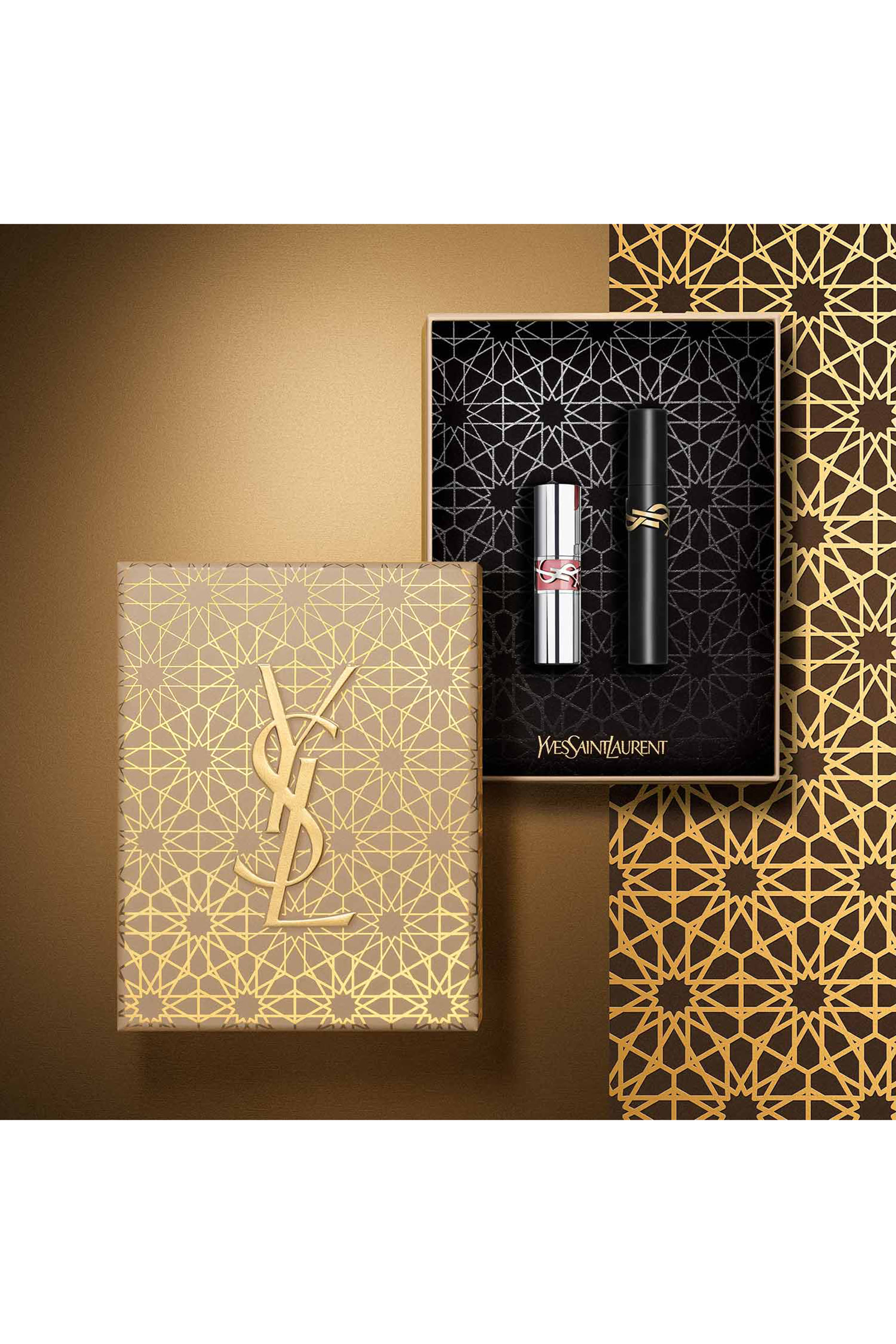 مجموعة هدية ماسكارا لاش كلاش وزيت الشفاه لوف شاين