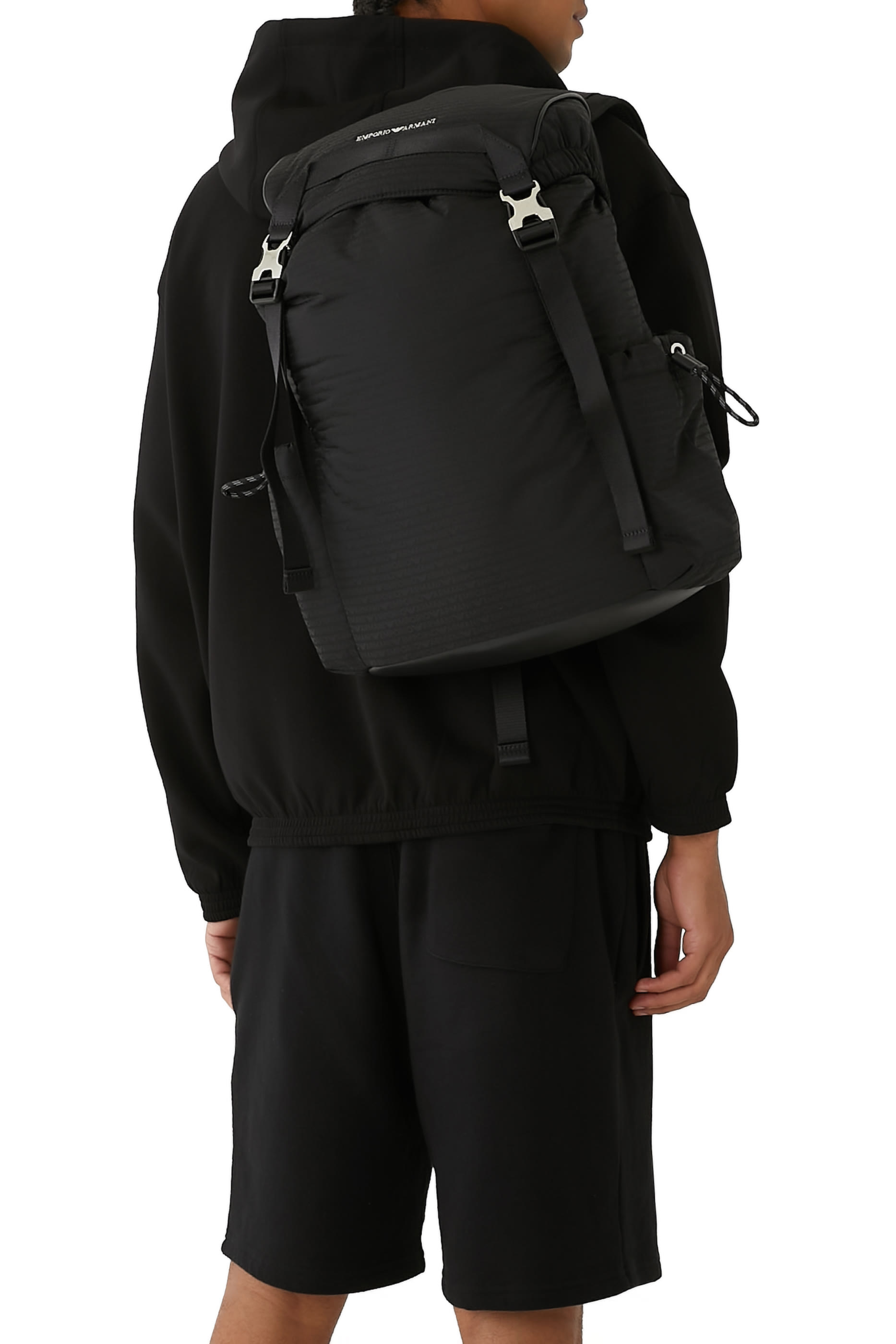 حقيبة ظهر نايلون مزينة كليا بشعار الماركة جاكار