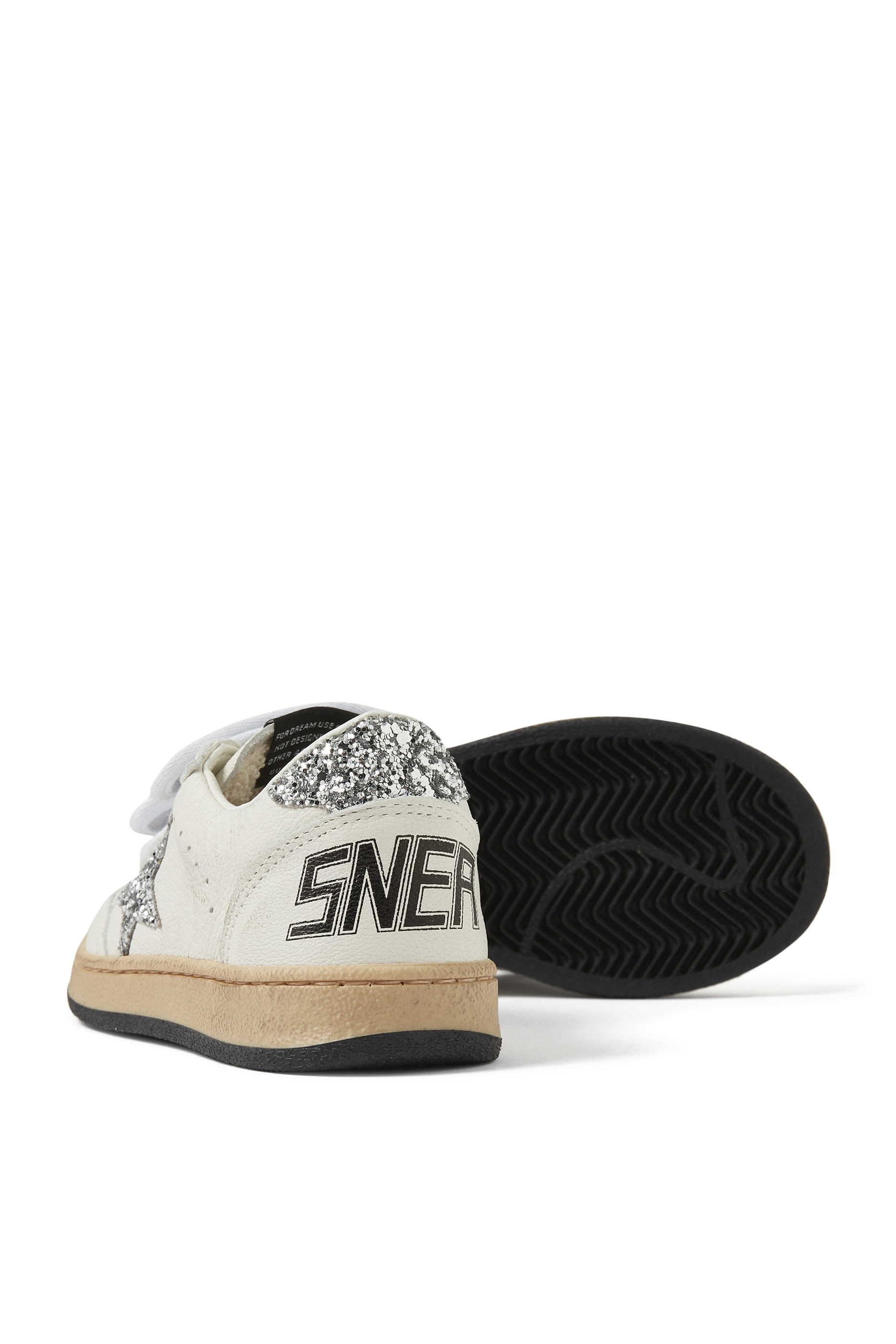 سنيكرز بول ستار جونيور بجلد نابا مزين بنجوم لامعة للأطفال