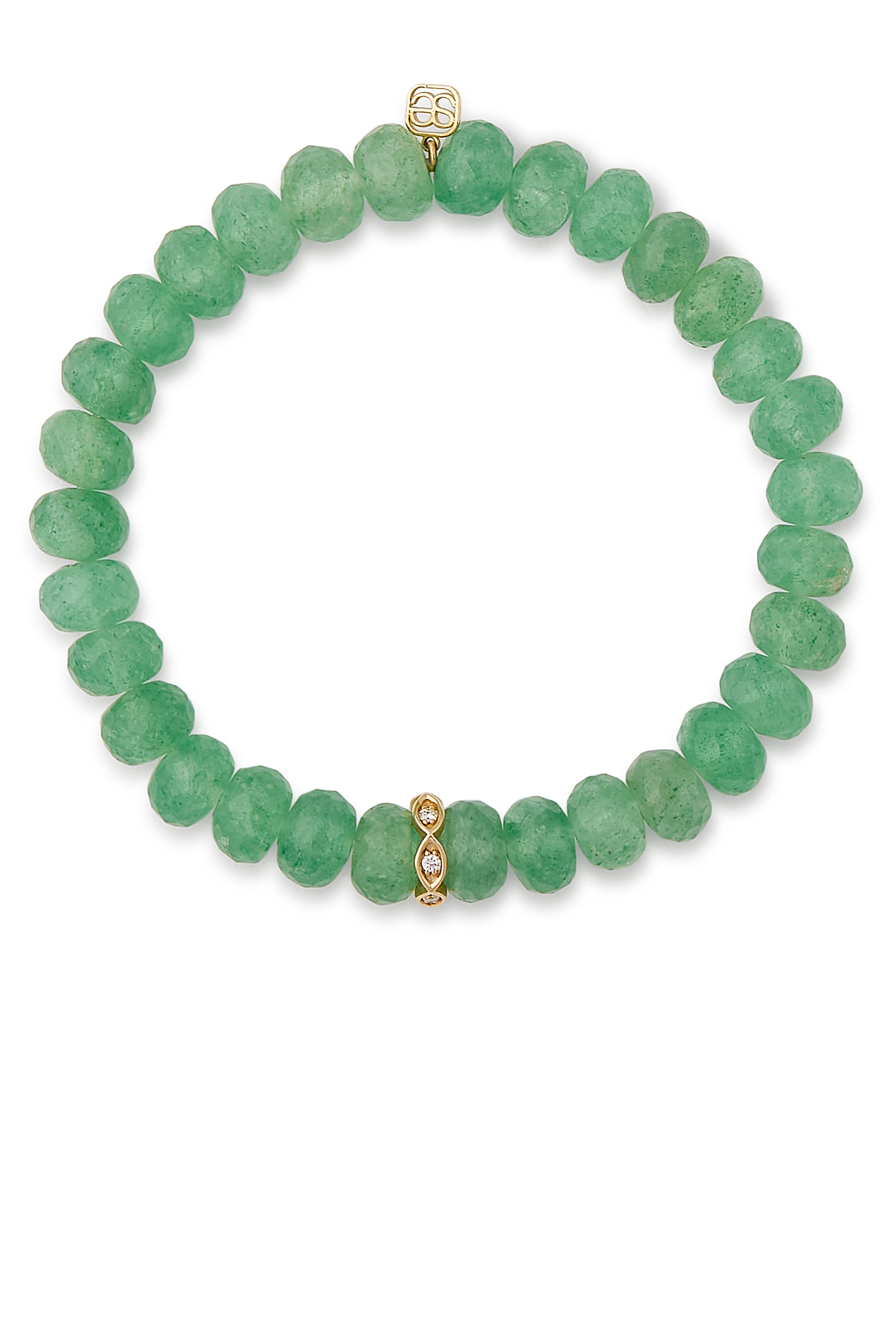 سوار إترنتي مرصع بخرز ماركيز رونديل وماس، ذهب اصفر عيار 14